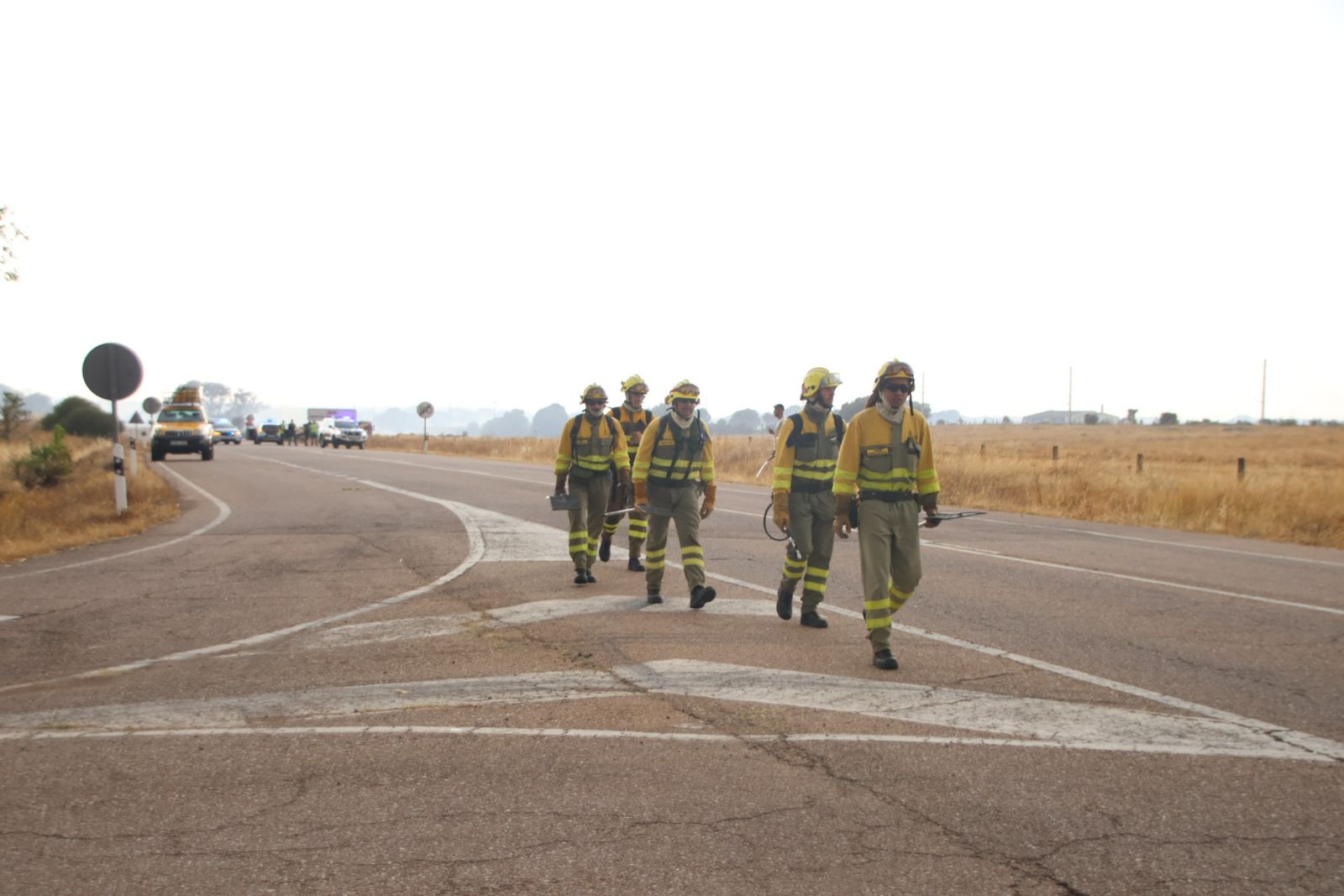 Un incendio de nivel 2 afecta al entorno rural de Martín de Yeltes