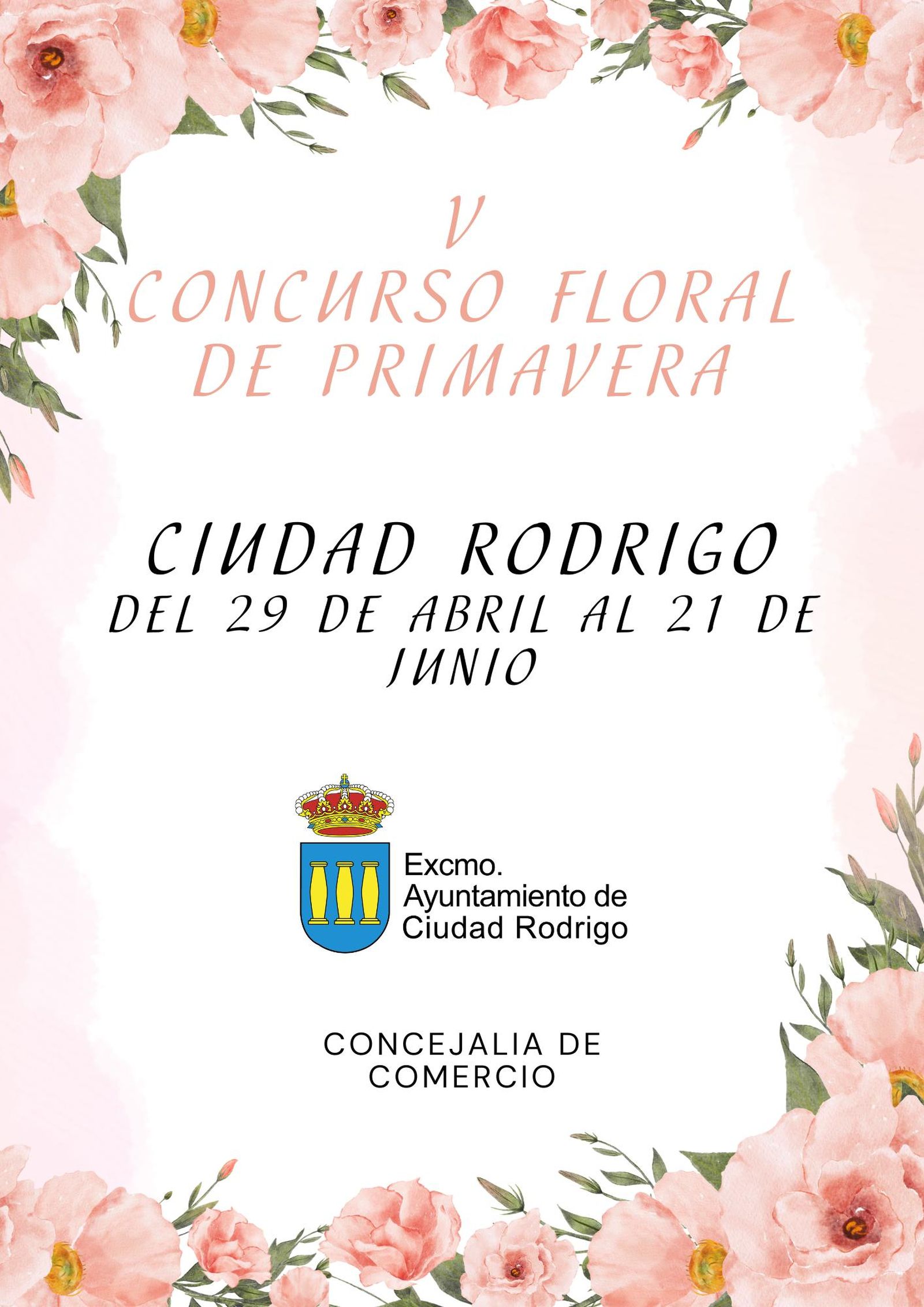 CARTEL V CONCURSO FLORAL DE PRIMAVERA