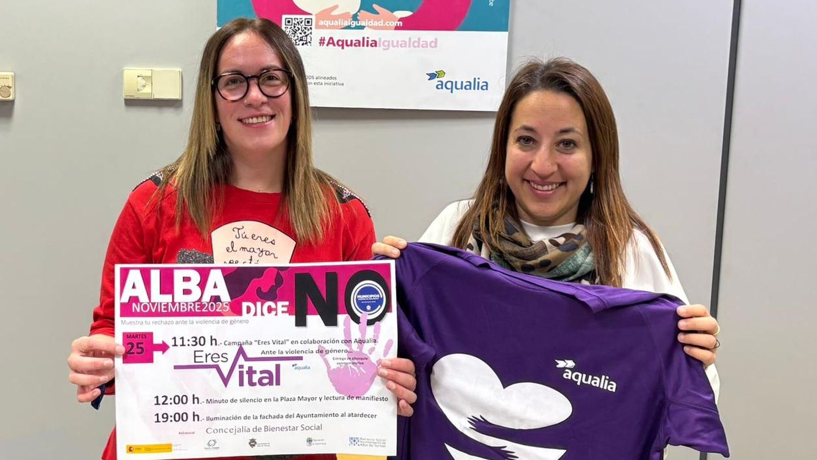 Lourdes Vaquero y Rosa Garcia en Alba de Tormes con el reto “Eres Vital”