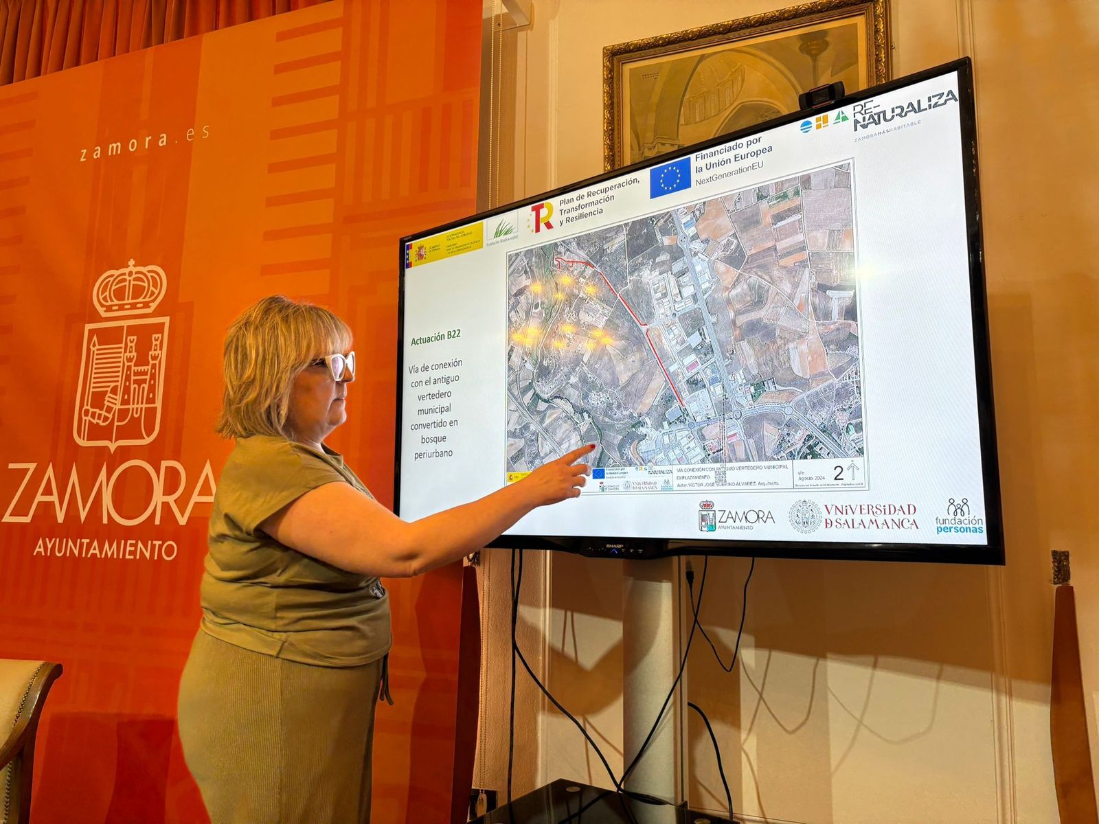 Ana Belén González presenta la nueva actuación en el marco de Renaturaliza