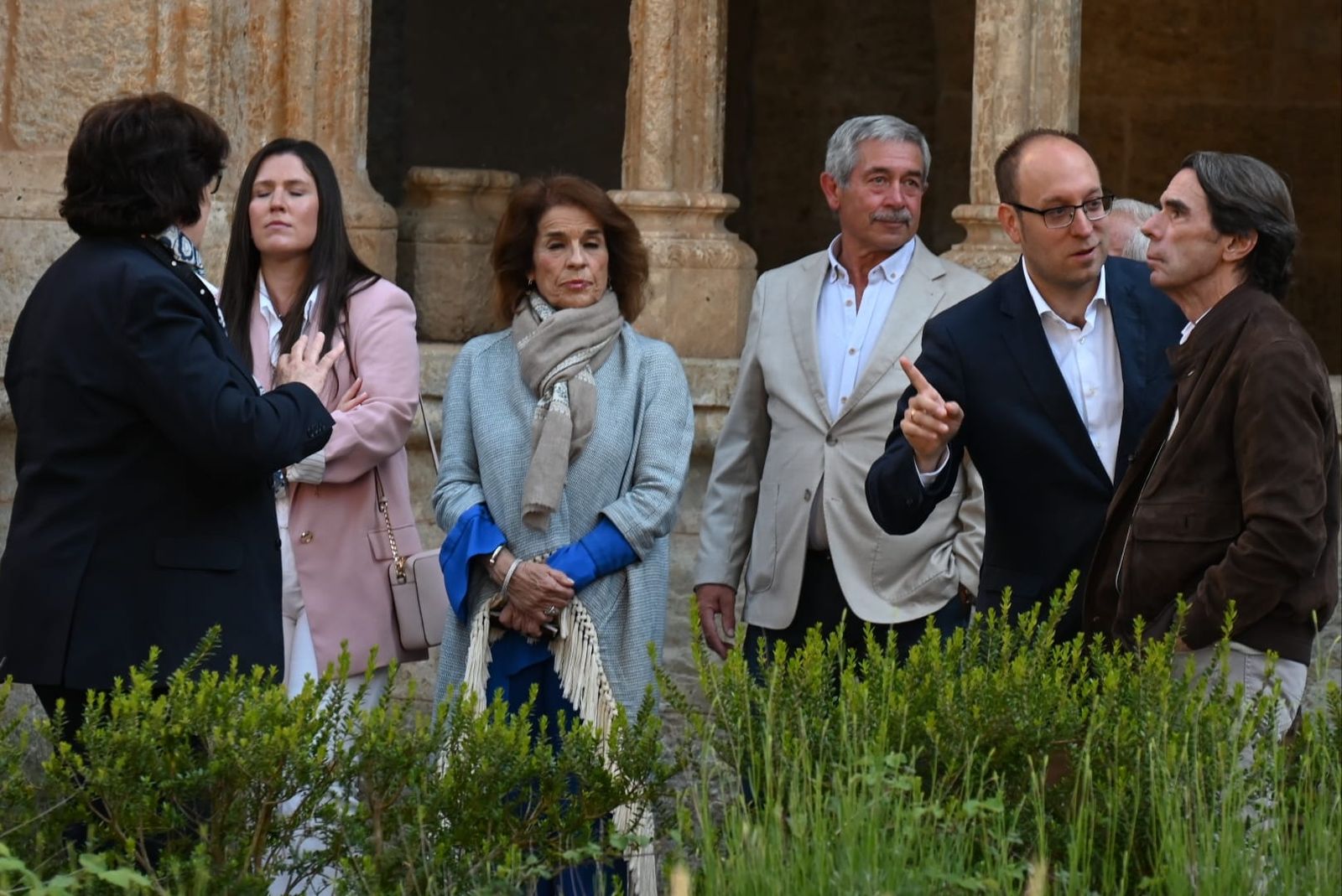 Aznar visita la Catedral, la muralla y el casco histórico de Ciudad Rodrigo