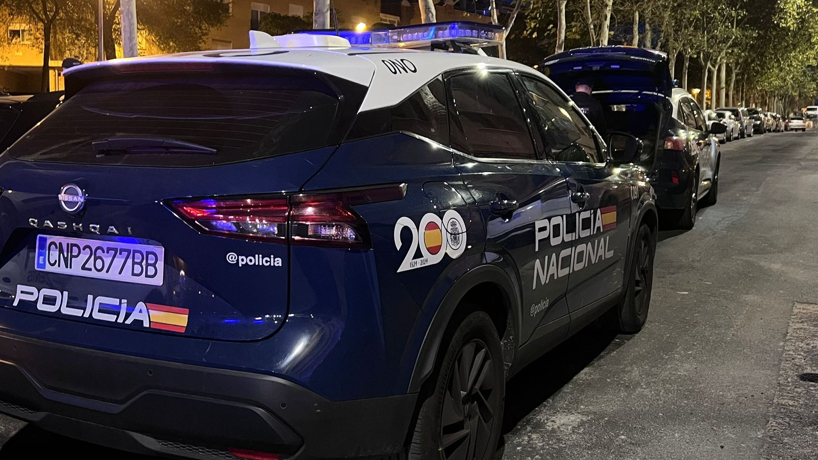 Intervención Policía Nacional en la calle Marineros