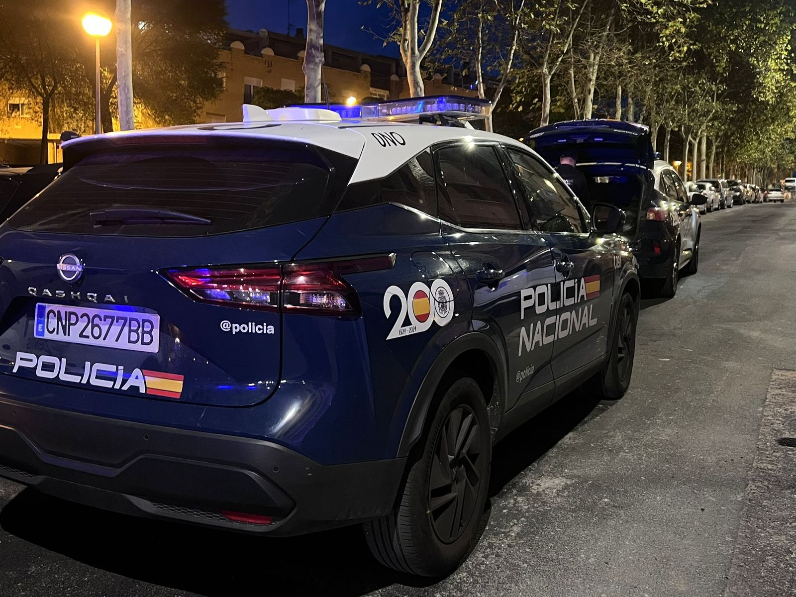 Intervención Policía Nacional en la calle Marineros