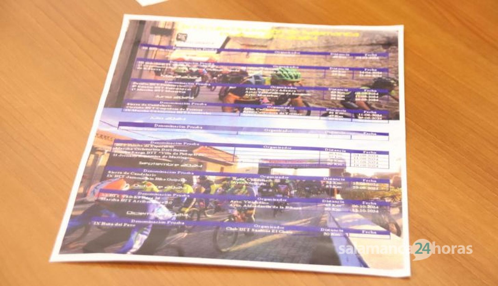 Jesús María Ortiz, presenta el calendario del Circuito BTT Diputación de Salamanca 2024