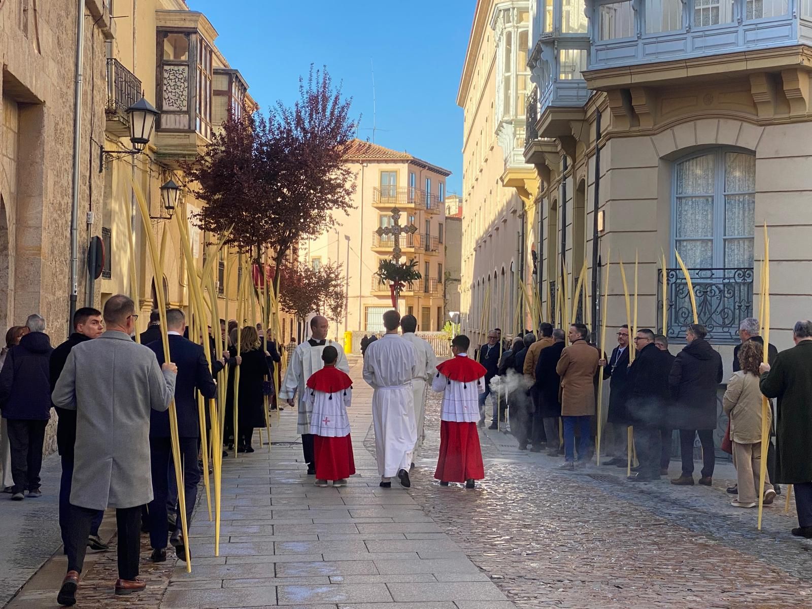 GALERÍA | Zamora celebra la bendición de palmas en este Domingo de Ramos