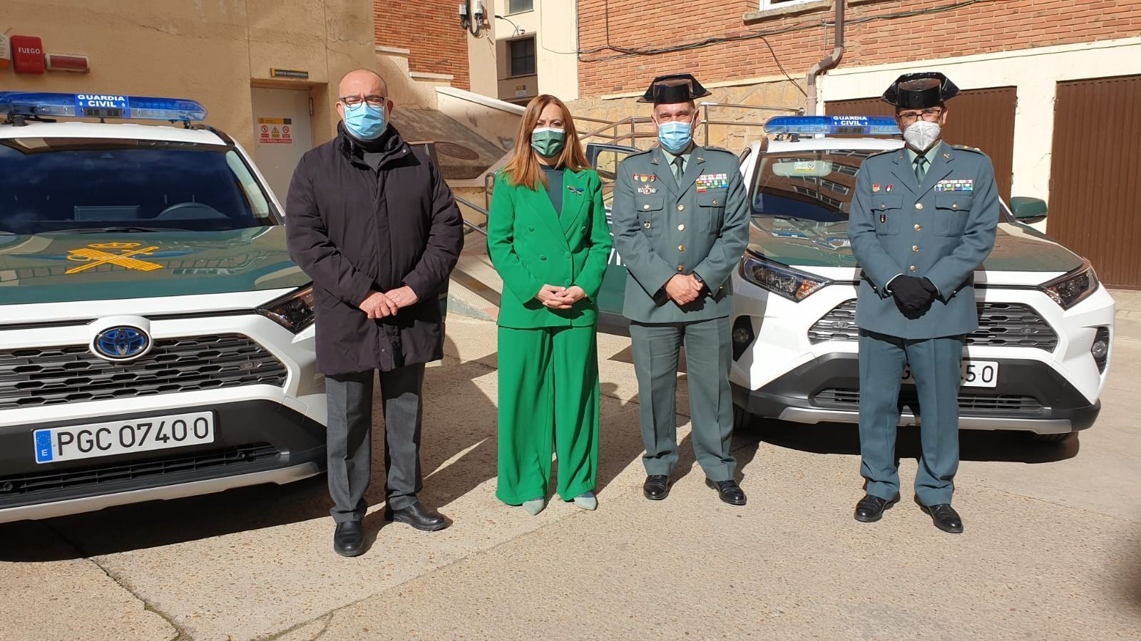 La delegada del Gobierno en Castilla y León, Virginia Barcones, y el general jefe de la 12ª Zona de la Guardia Civil, Luis del Castillo La delegada del Gobierno en Castilla y León, Virginia Barcones, y el general jefe de la 12ª Zona de la Guardia Civil, Luis del Castillo