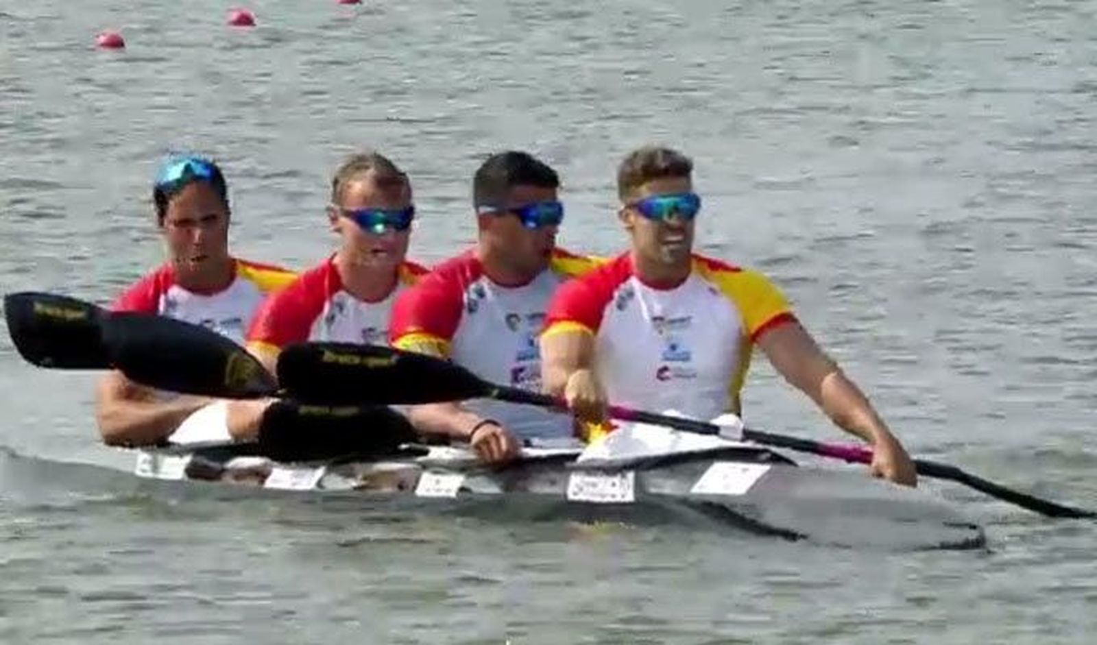 Carlos Garrote, también subcampeón del mundo en el K4 500 metros
