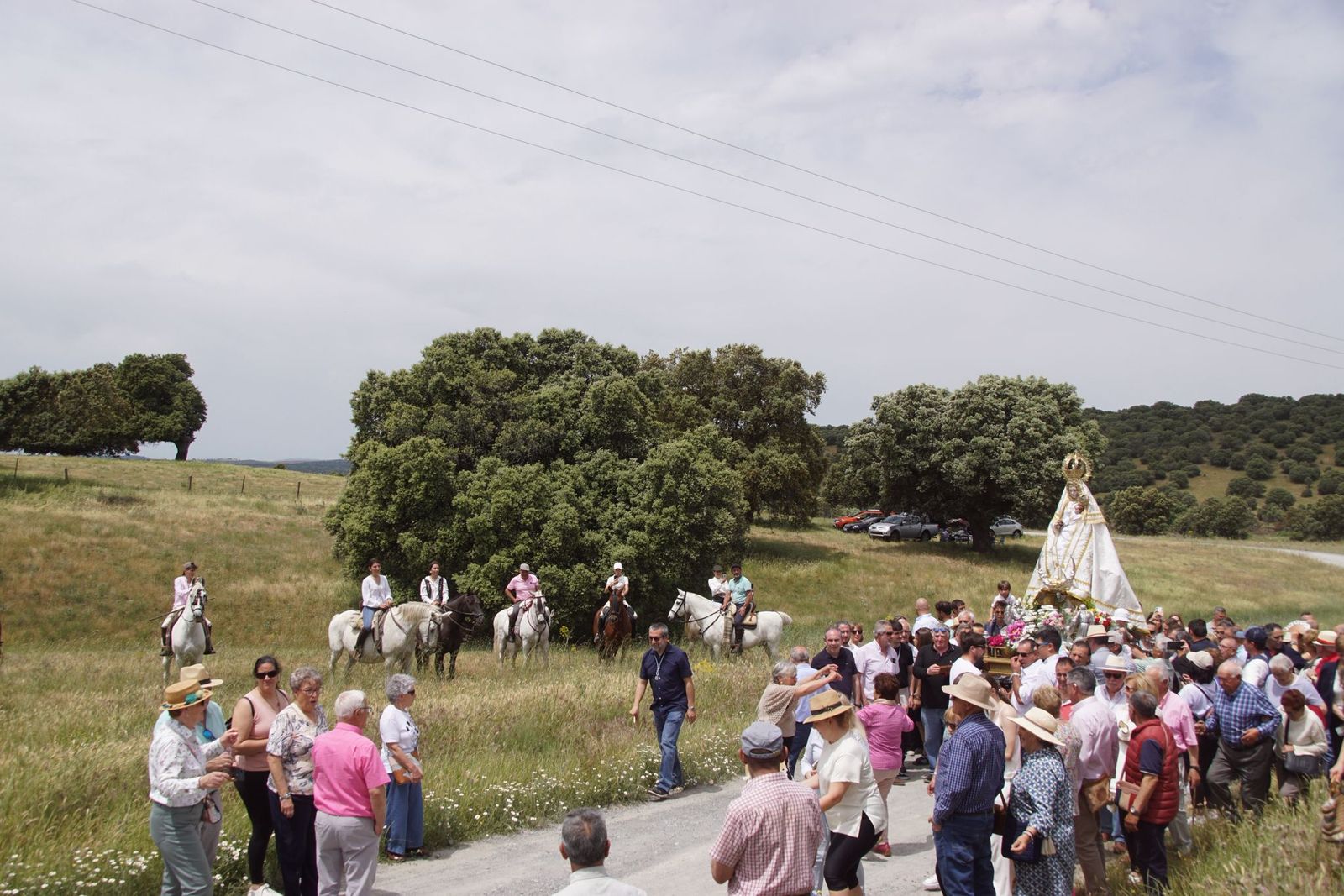 Valdejimena sale a los campos en su romería para honrar a su patrona