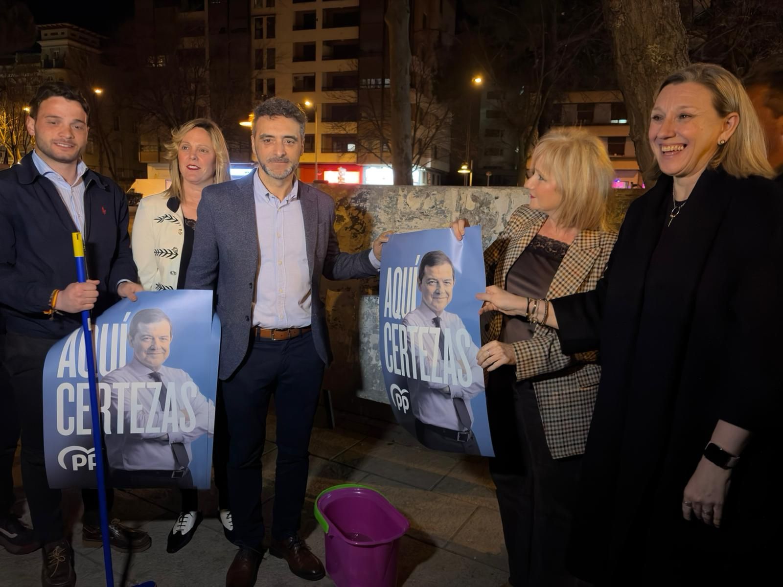 Los candidatos a las Cortes por Zamora del Partido Popular en la pegada virtual