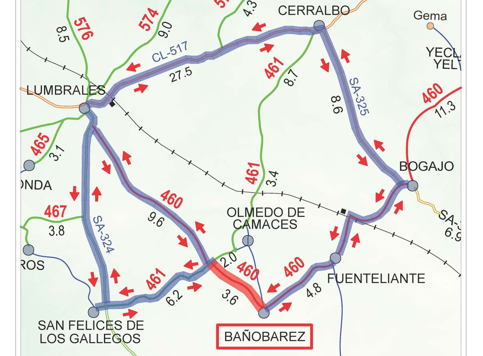 Plano Corte DSA 460 Banobarez