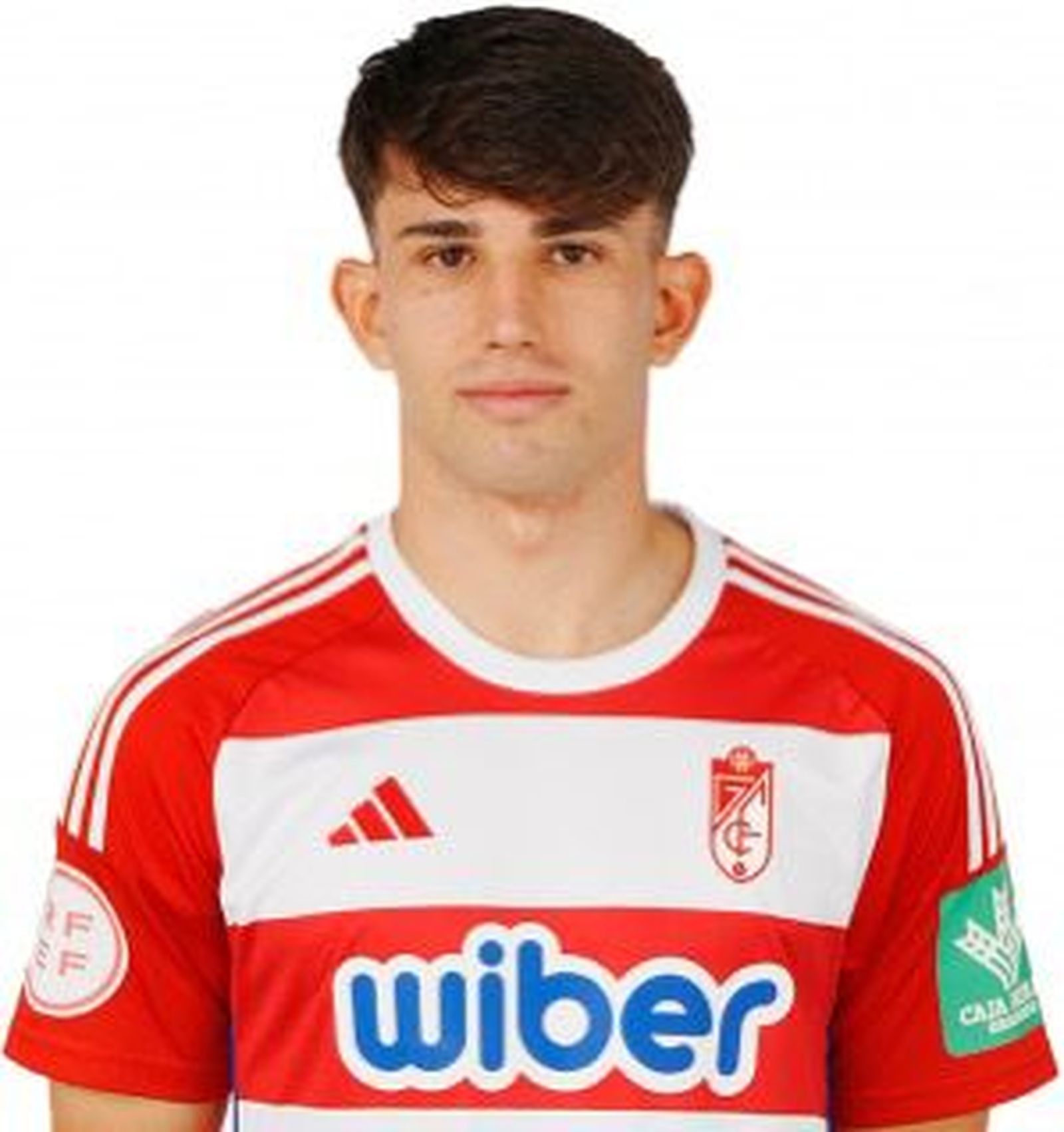 Juanma Lendinez con la camiseta del Granada