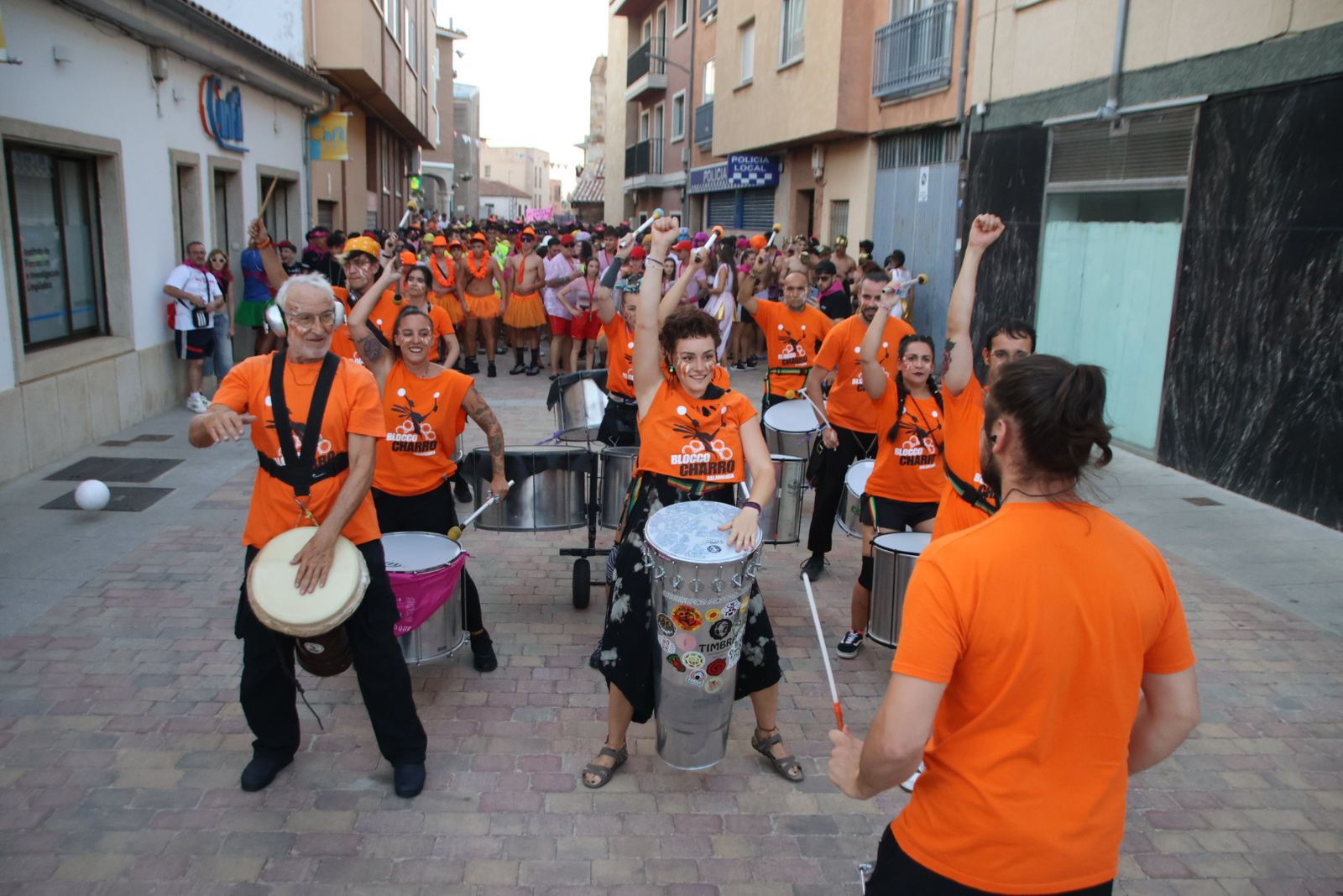 Chupinazo en Carbajosa con batucad