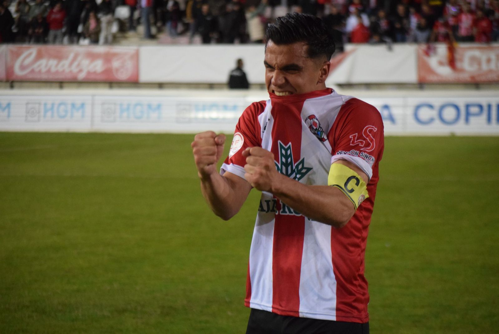 El capitán del Zamora CF, Dani Hernández, en una celebración