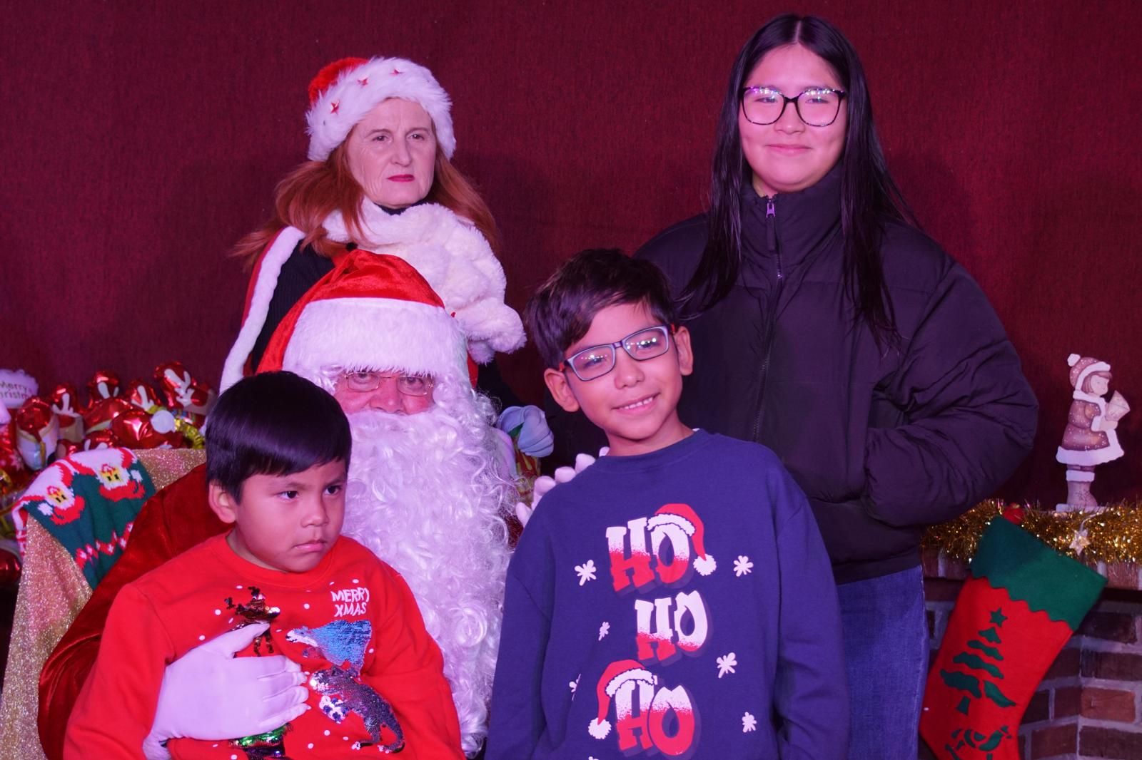 El Encinar recibe la visita de Papa Noel