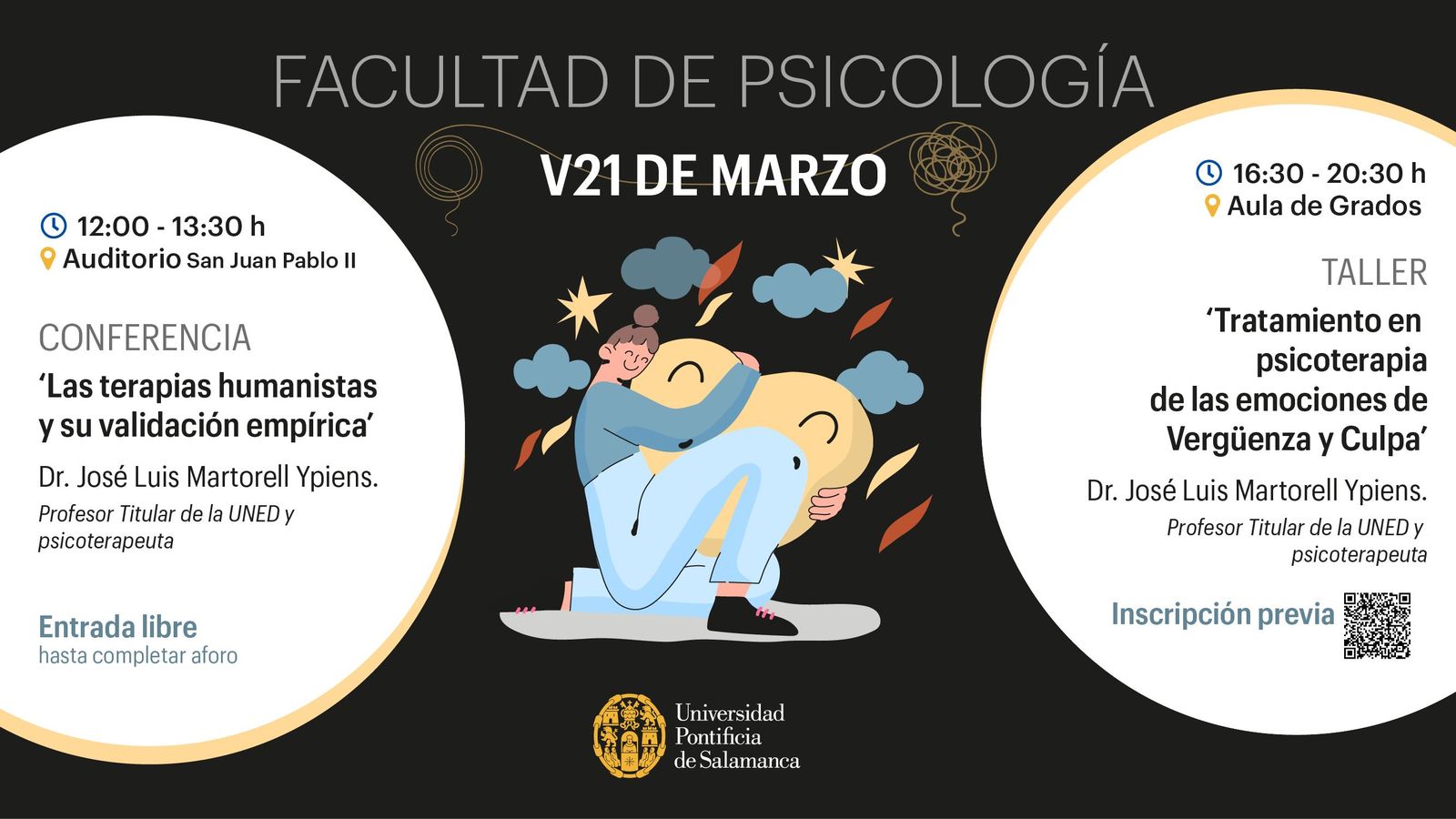 Conferencia titulada 'Las terapias humanistas y su validación empírica' en la UPSA