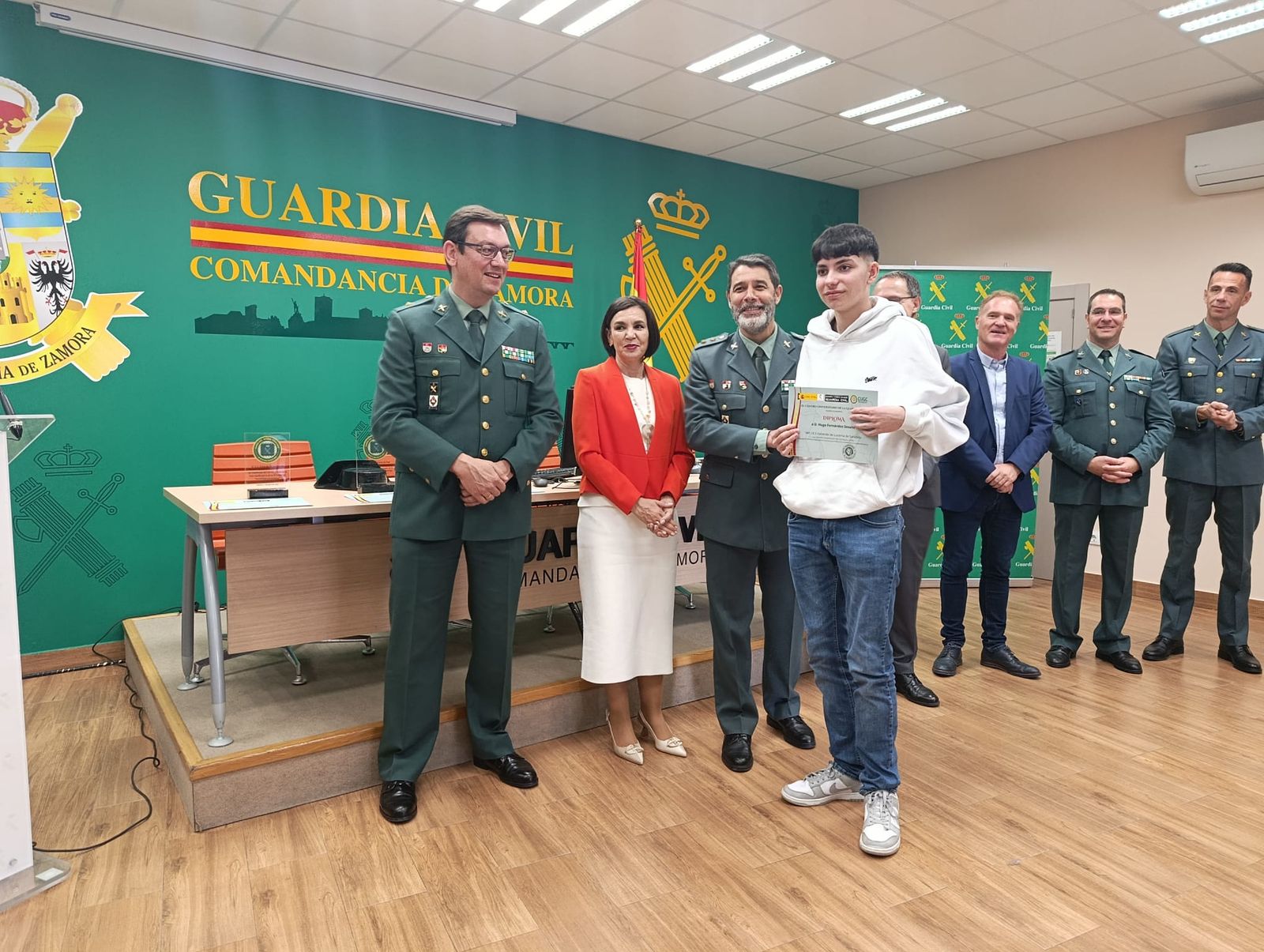 GALERÍA | Entrega de diplomas a los clasificados de Zamora en la Ciberliga de la Guardia Civil