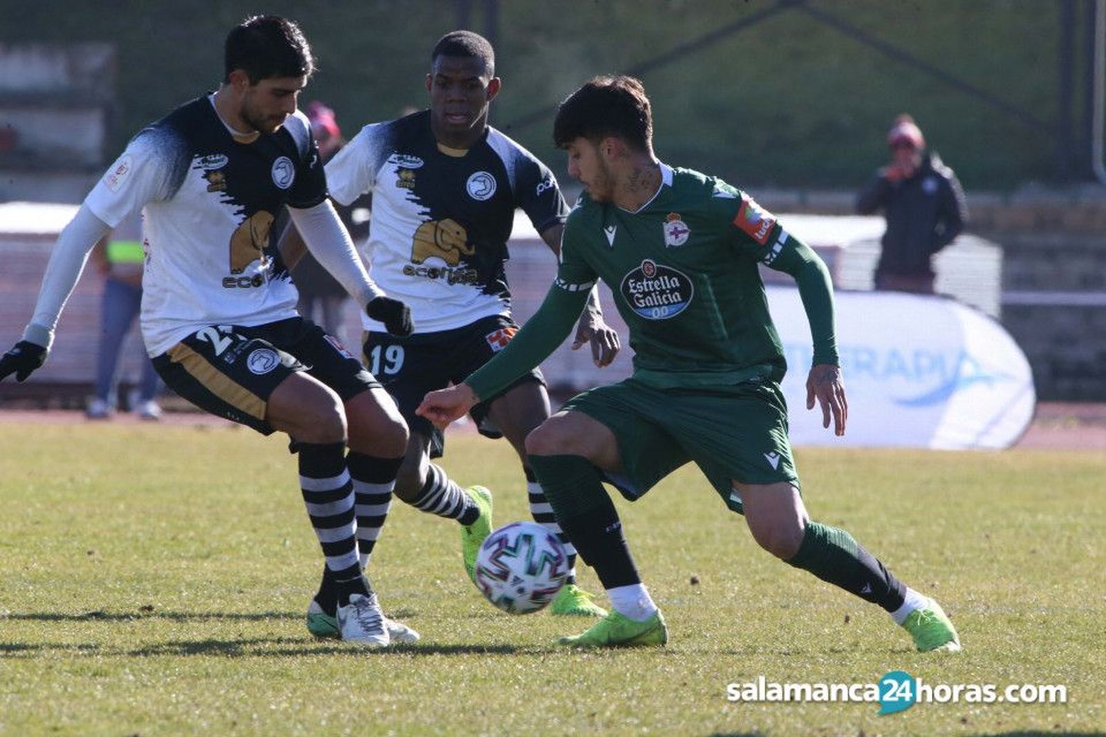 José Ángel, en el duelo de Copa entre Unionistas y Deportivo | FOTO SALAMANCA24HORAS.COM