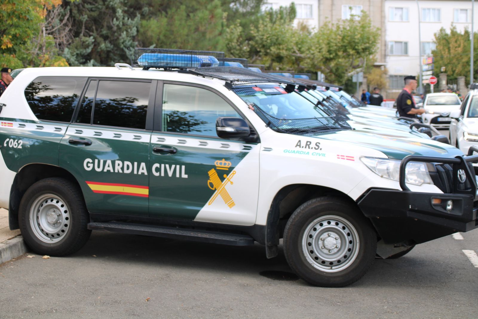 Así es el dispositivo de seguridad de la Guardia Civil en una etapa de La Vuelta