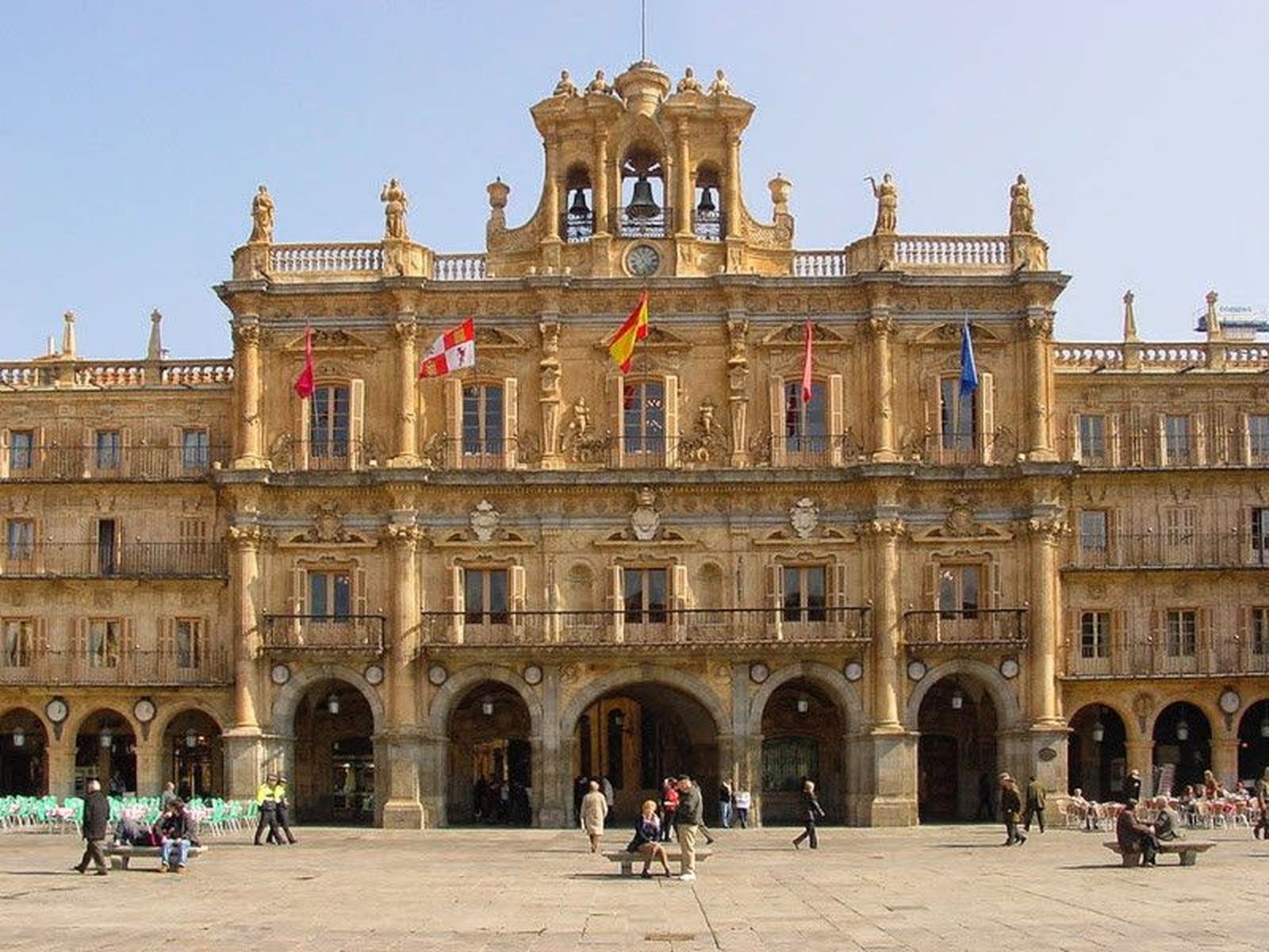 Fachada Ayuntamiento de Salamanca. Foto de archivo
