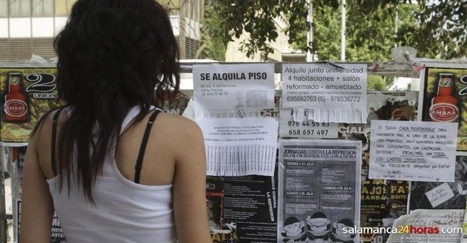 Las inmobiliarias reconocen una disminución de alquiler de pisos a estudiantes