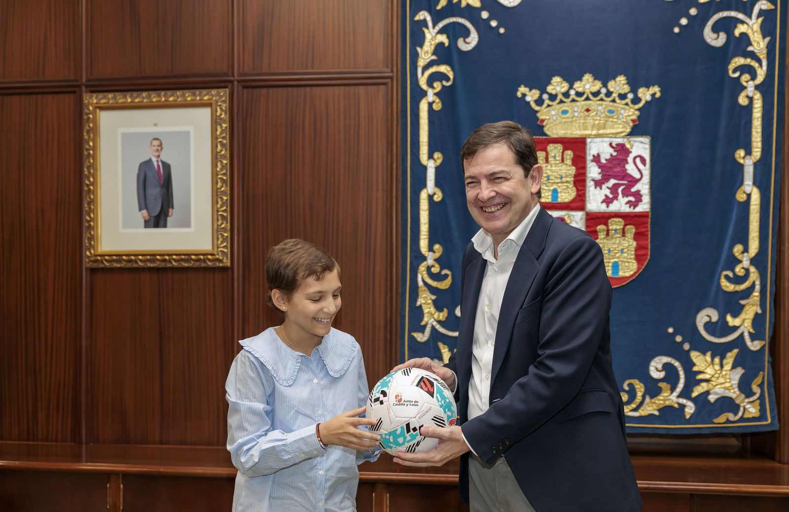 María Caamaño y Alfonso Fernández Mañueco