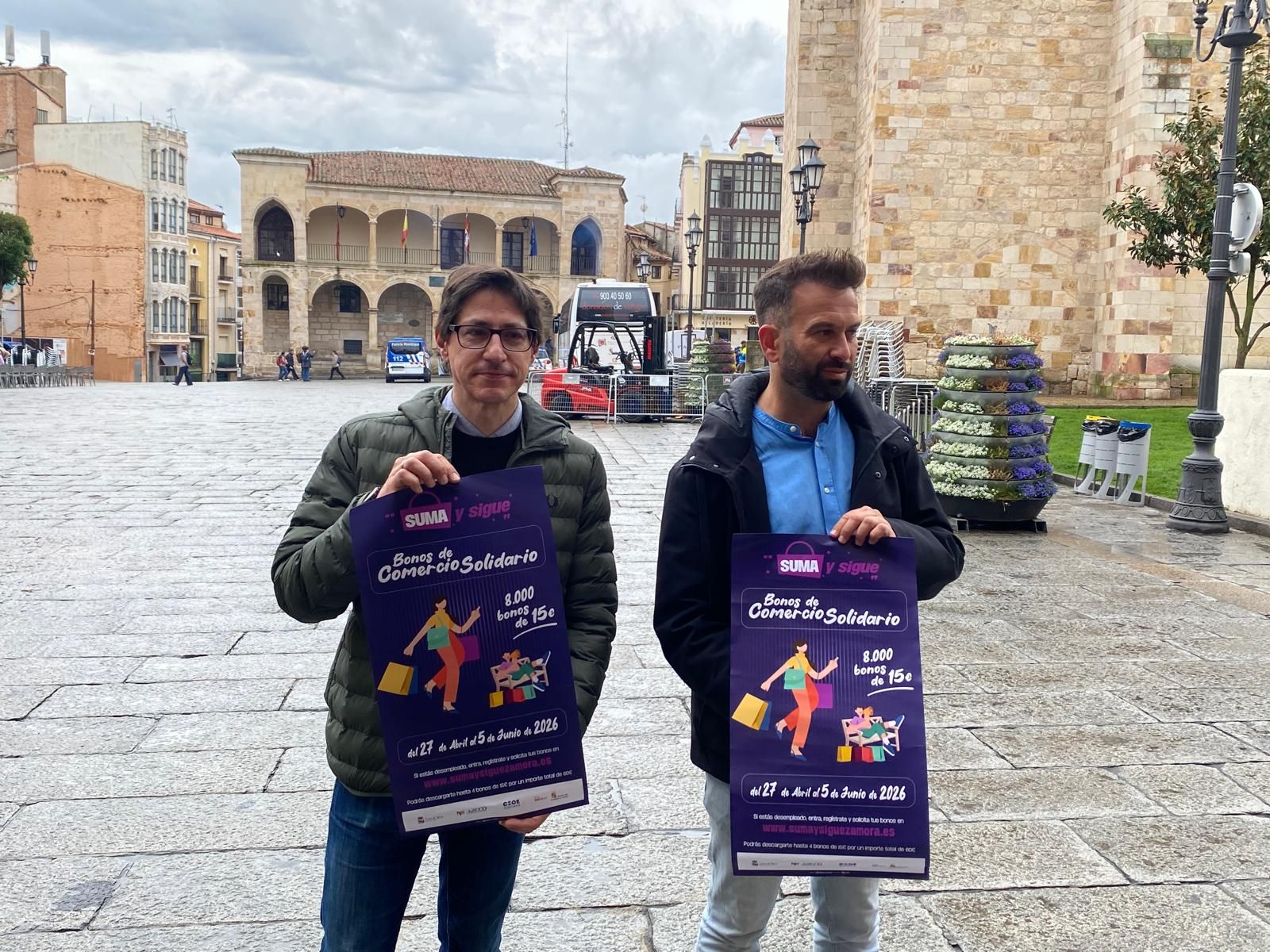 Ruperto Prieto y David Gago presentan la nueva campaña de Bonos de Comercio Solidario