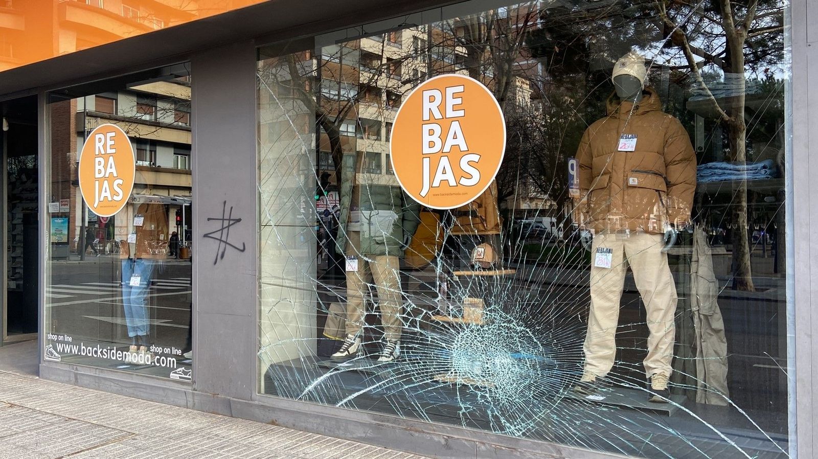 Estado del cristal del establecimiento