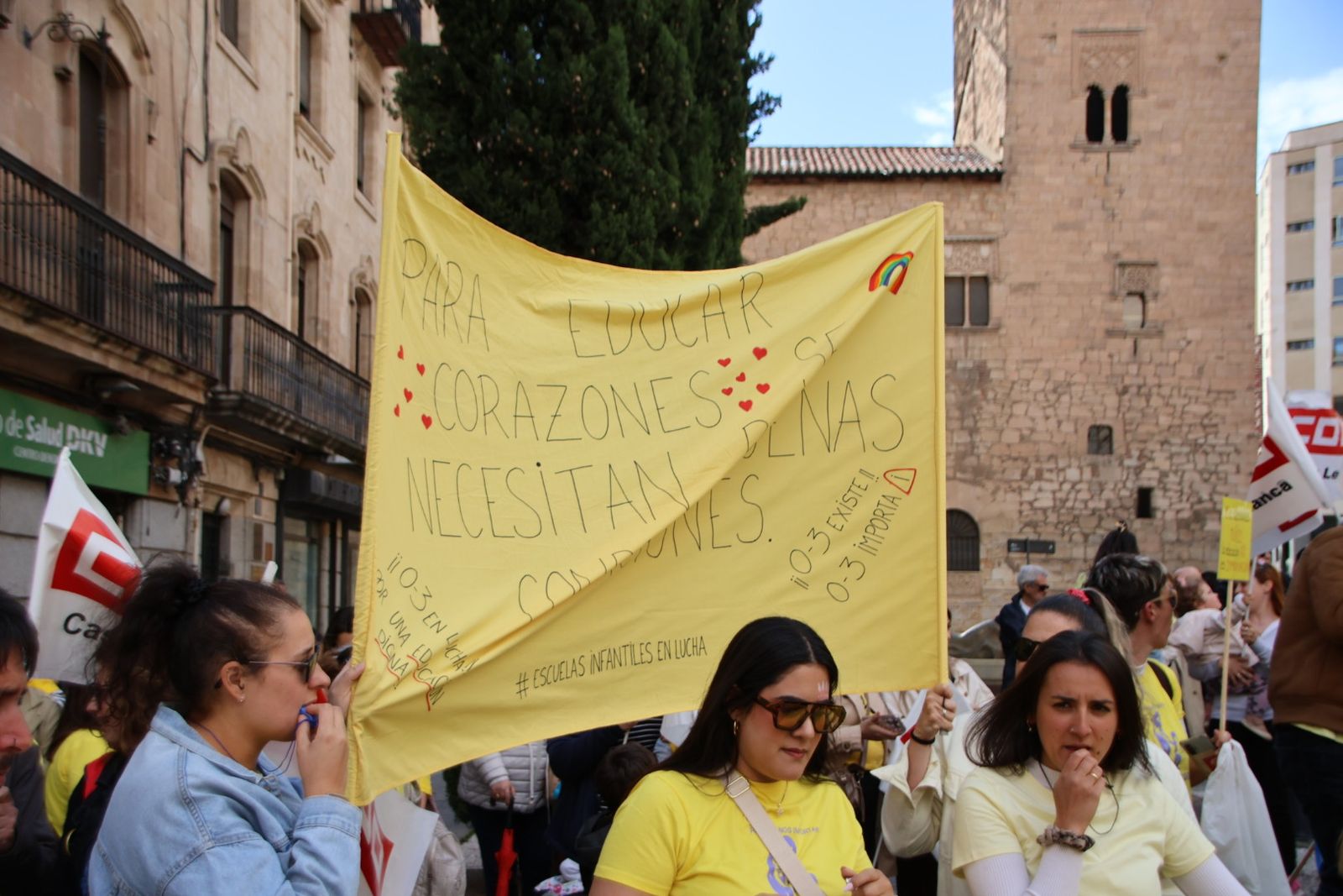 Concentración en la huelga de Educación Infantil