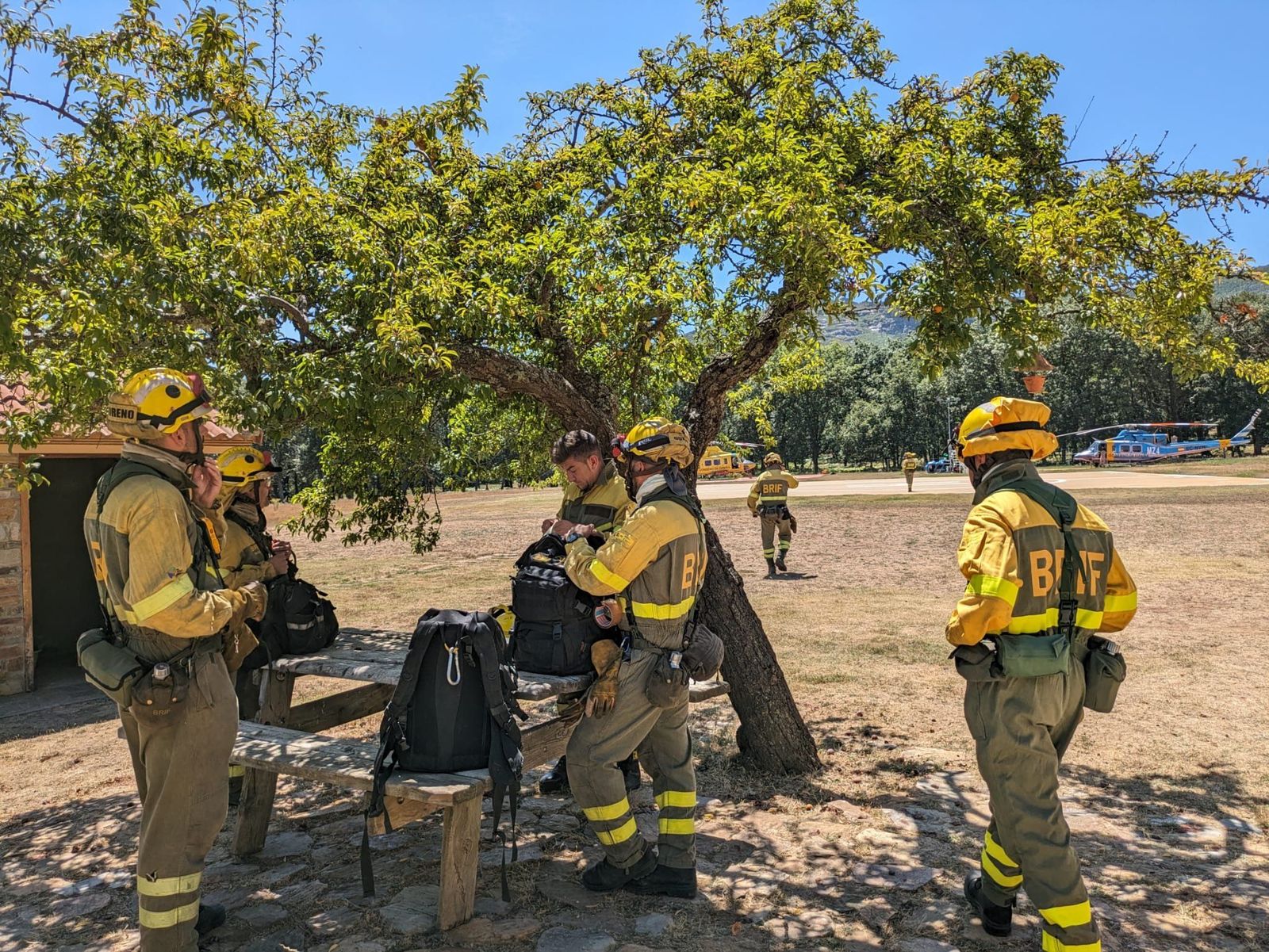 BRIF Tabuyo activada para acudir al incendio de Villarino en Zamora. BRIF Tabuyo