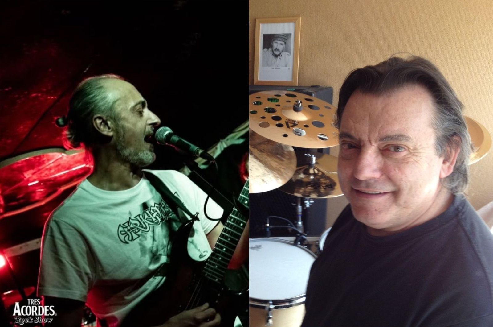 Richi (foto: Tres Acordes Rock Show) y Paco García (Facebook)