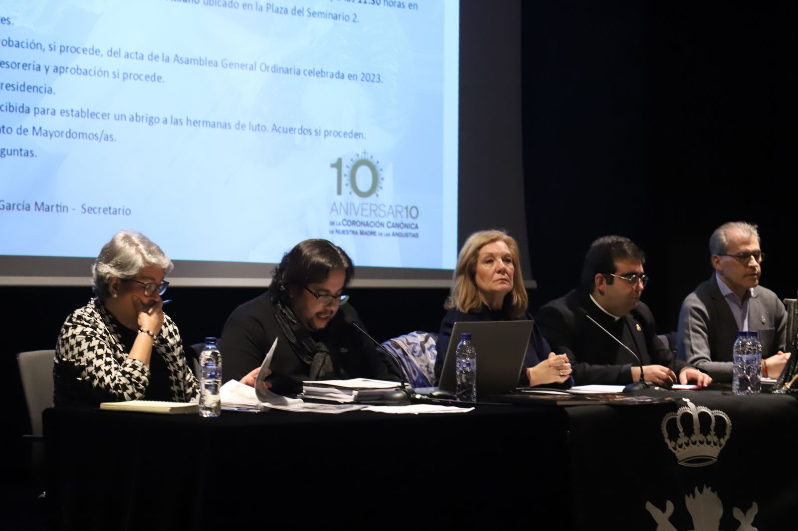 Un instante de la asamblea de Nuestra Madre de este domingo