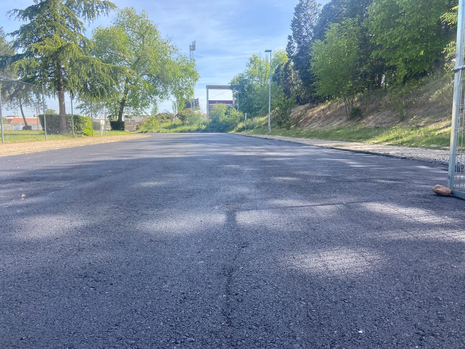 Asfalto del aparcamiento del Reina Sofía (1)