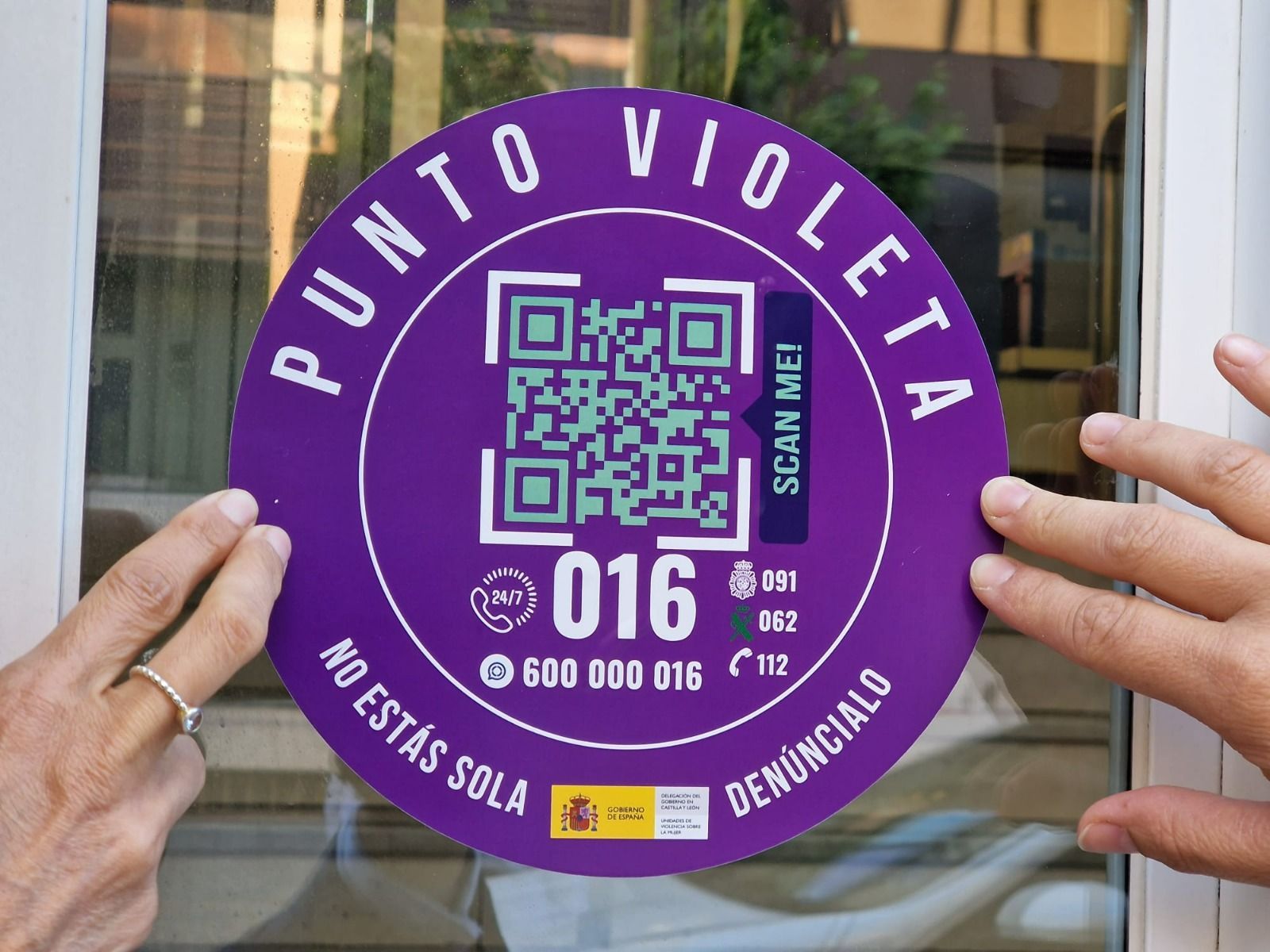 Punto violeta en Salamanca