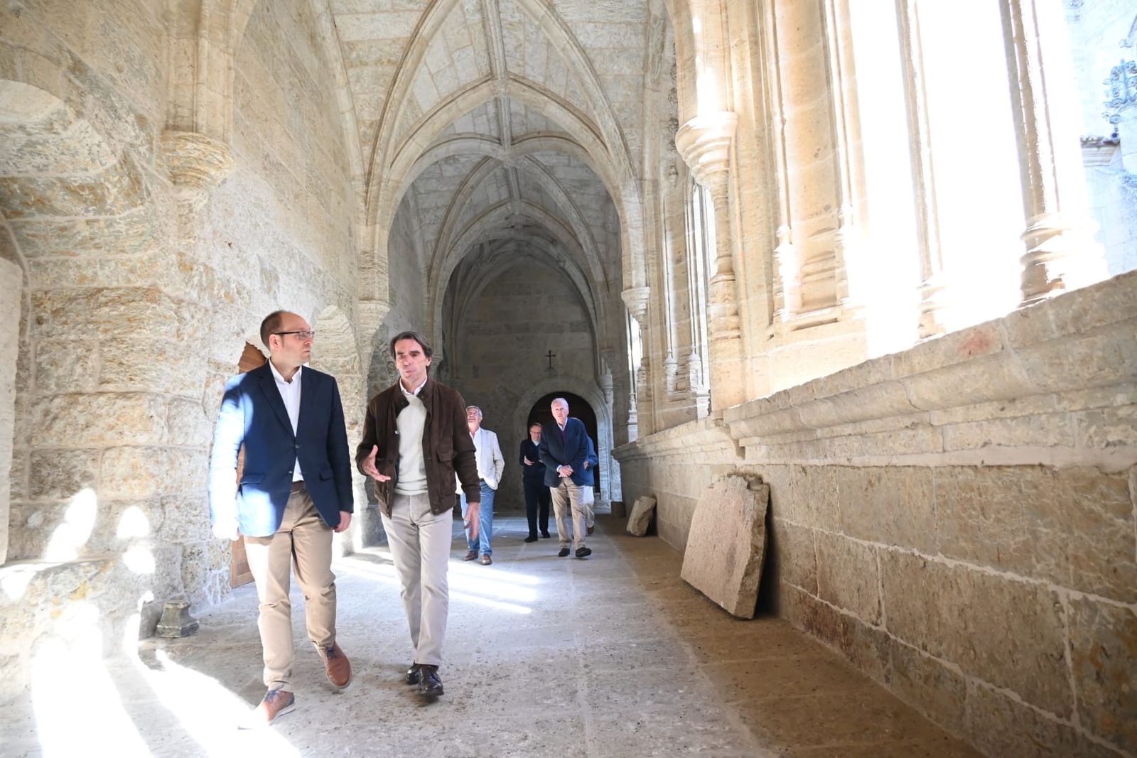 Aznar visita la Catedral, la muralla y el casco histórico de Ciudad Rodrigo
