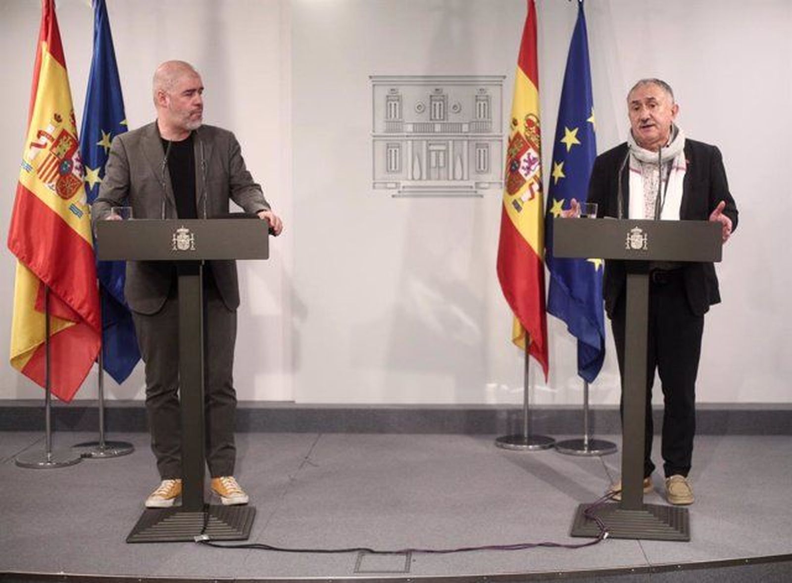 Unai Sordo y Pepe Álvarez