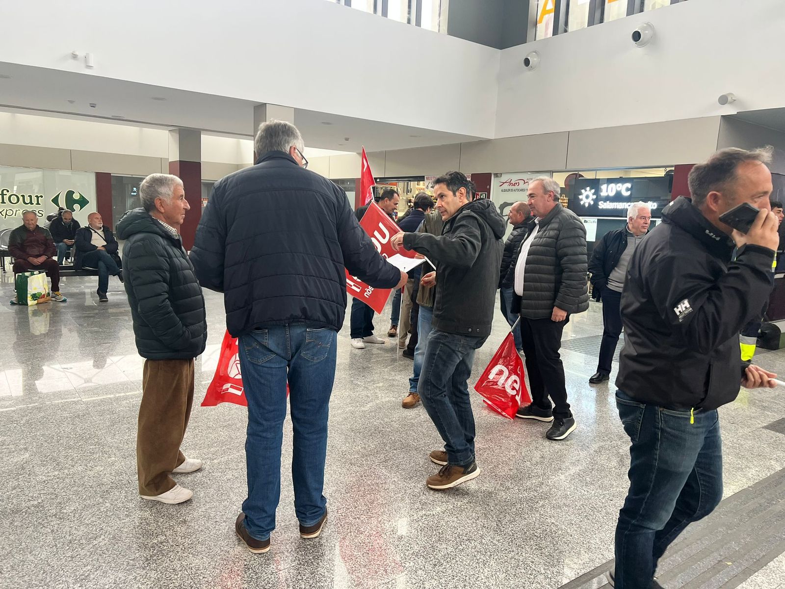 Huelga de autobuses en Salamanca, 28 de octubre. Fotos S24H