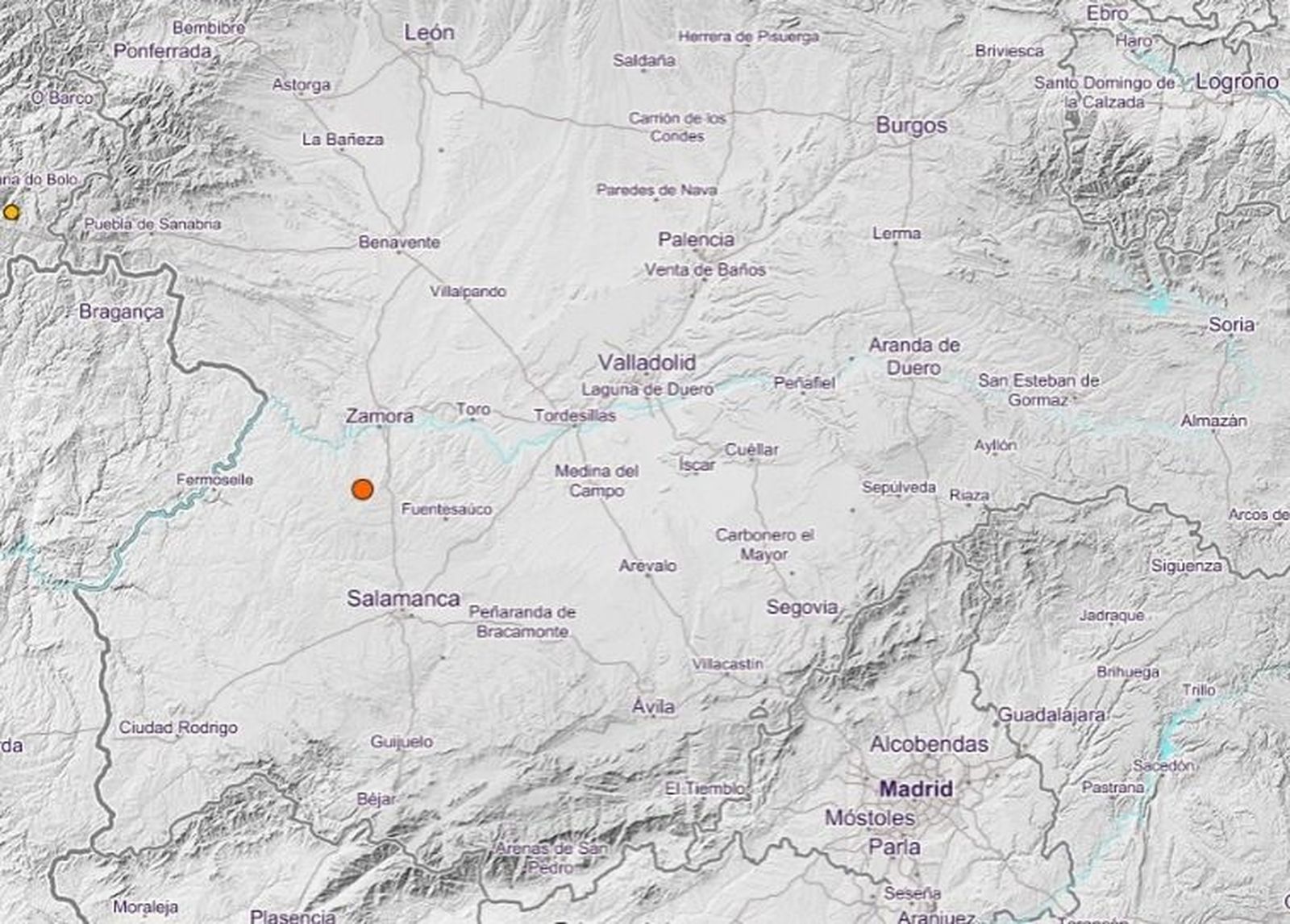 Registrado un terremoto de magnitud tres en un pueblo de Zamora