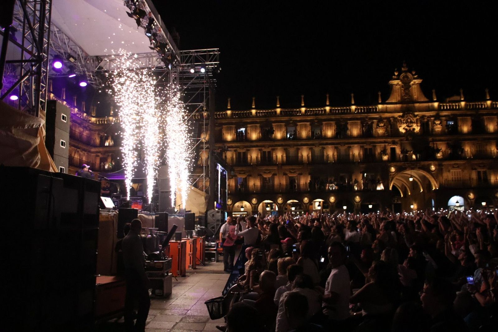 Concierto en la Plaza Mayor de Salamanca