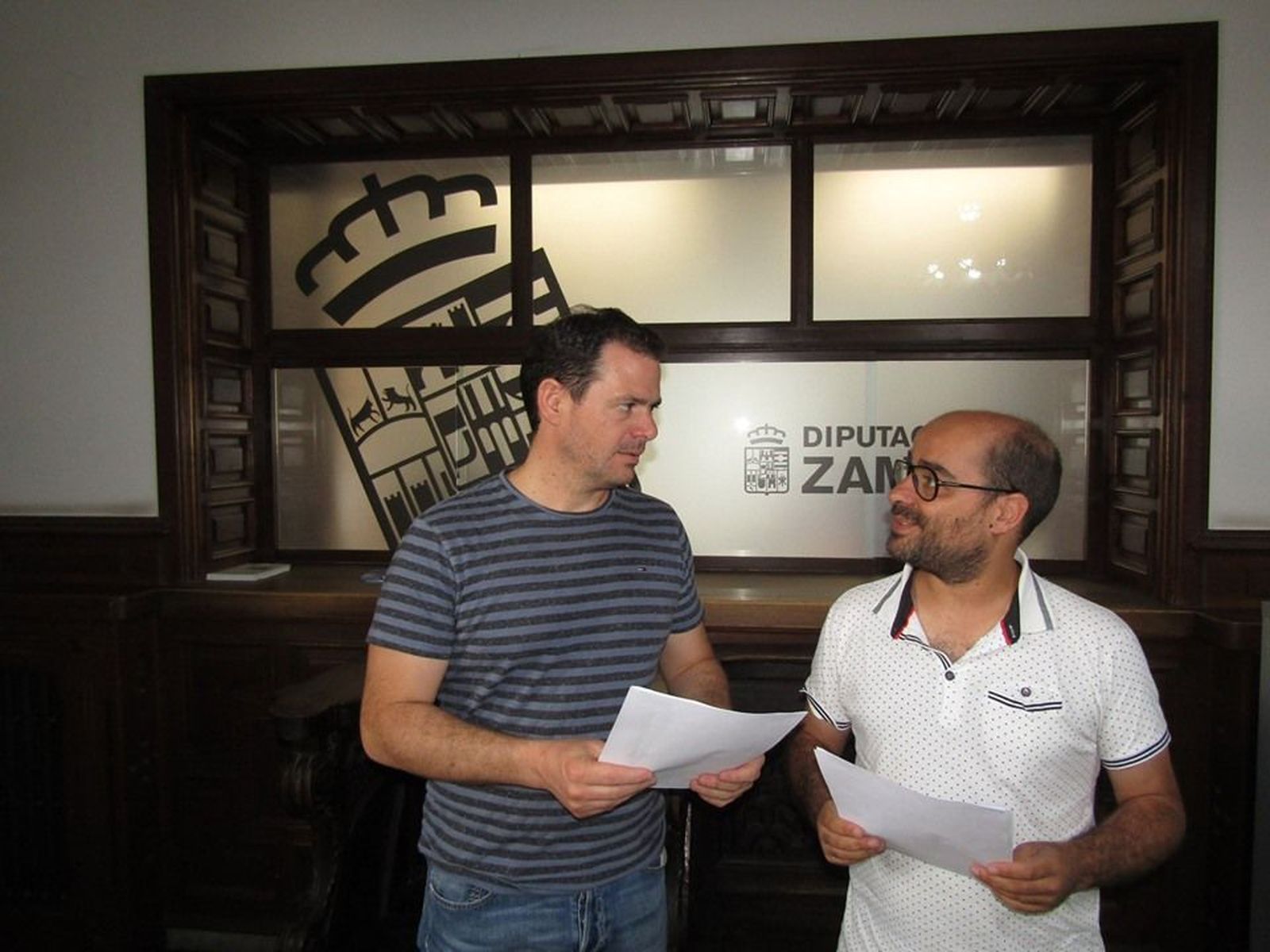 PSOE Diputación de Zamora. Antonio Juárez (Alcalde Tábara) y Eduardo Folgado (Alcalde Fuentesaúco)