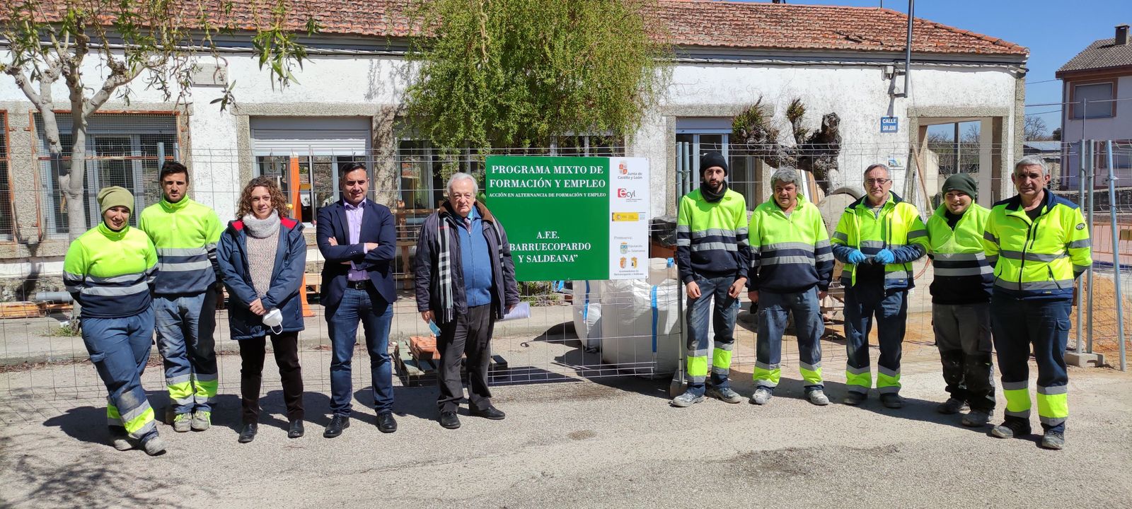 La Diputación promueve una acción formativa de construcción en Barruecopardo y Saldeana