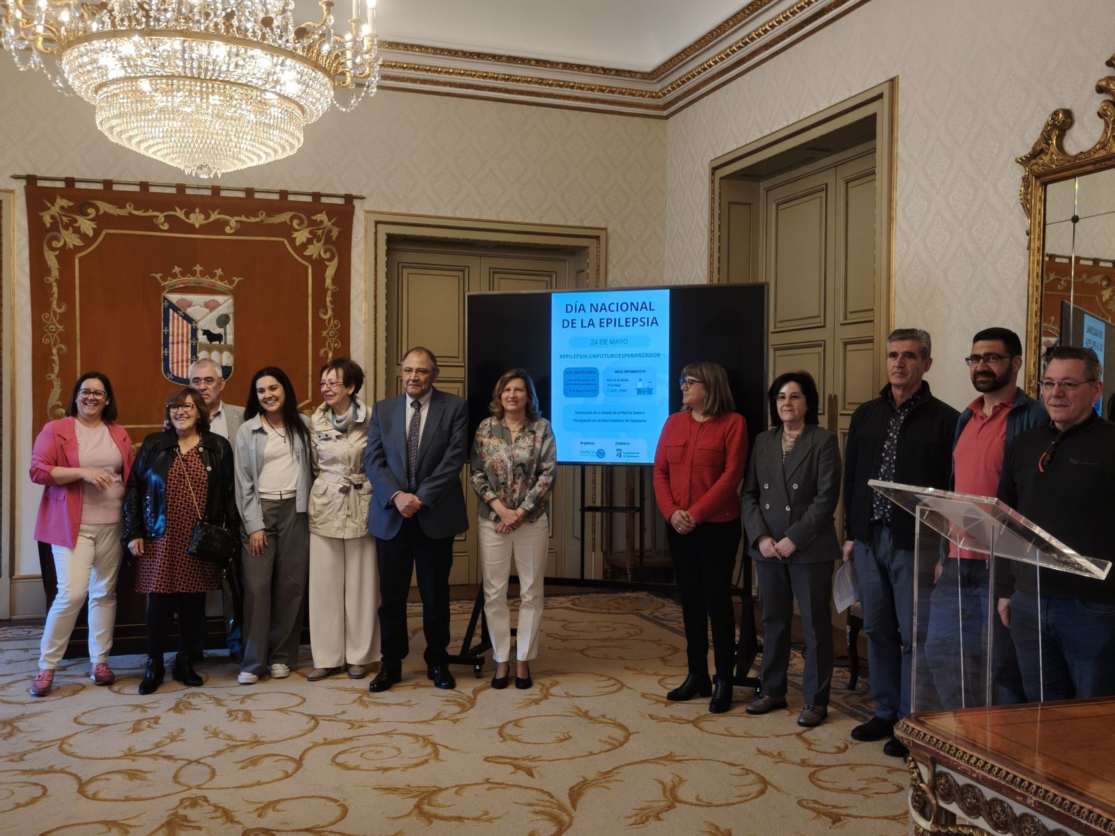 ASPECYL en el Ayuntamiento de Salamanca para celebrar el Día Nacional de la Epilepsia ASPECYL en el Ayuntamiento de Salamanca para celebrar el Día Nacional de la Epilepsia