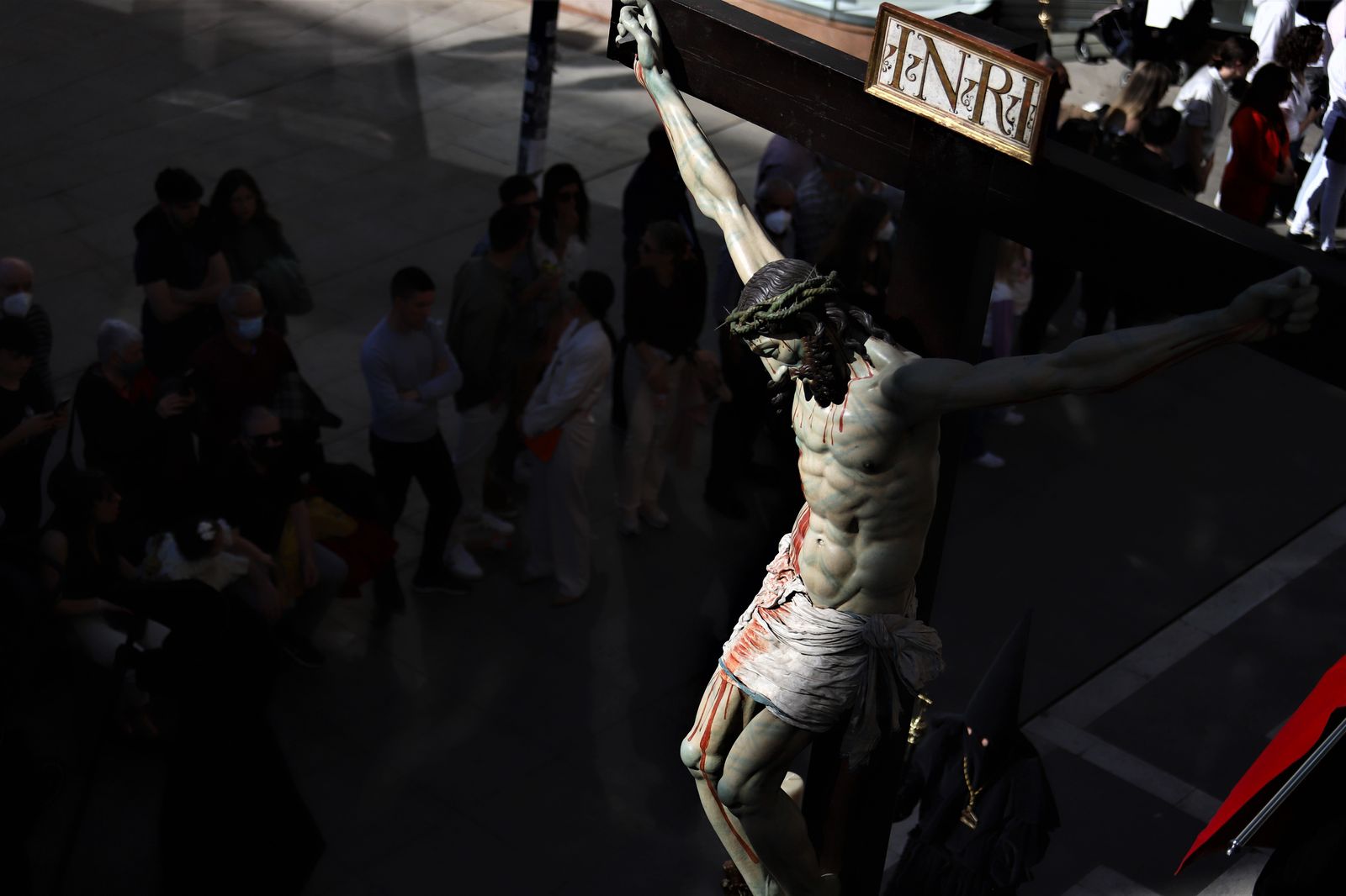 Imagen del Cristo de las Injurias el pasado Viernes Santo de 2022 Foto María Lorenzo