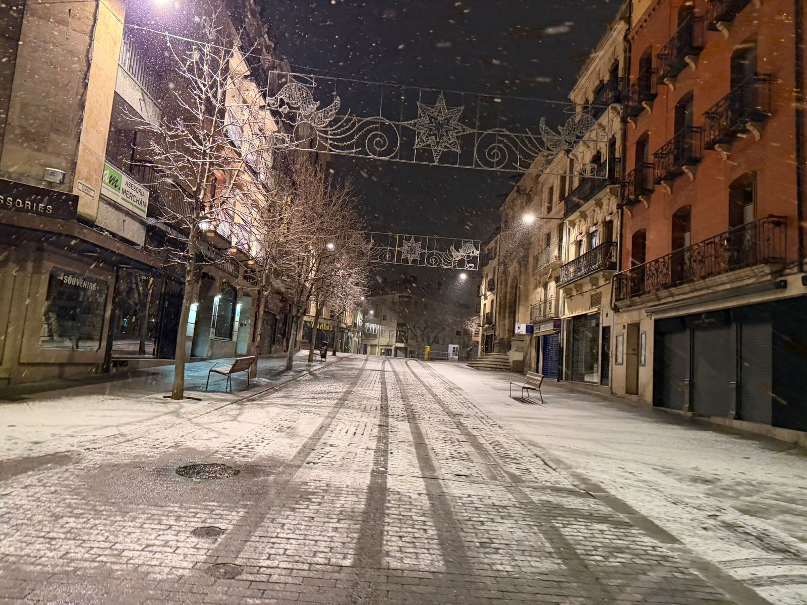 Nieve en Salamanca capital