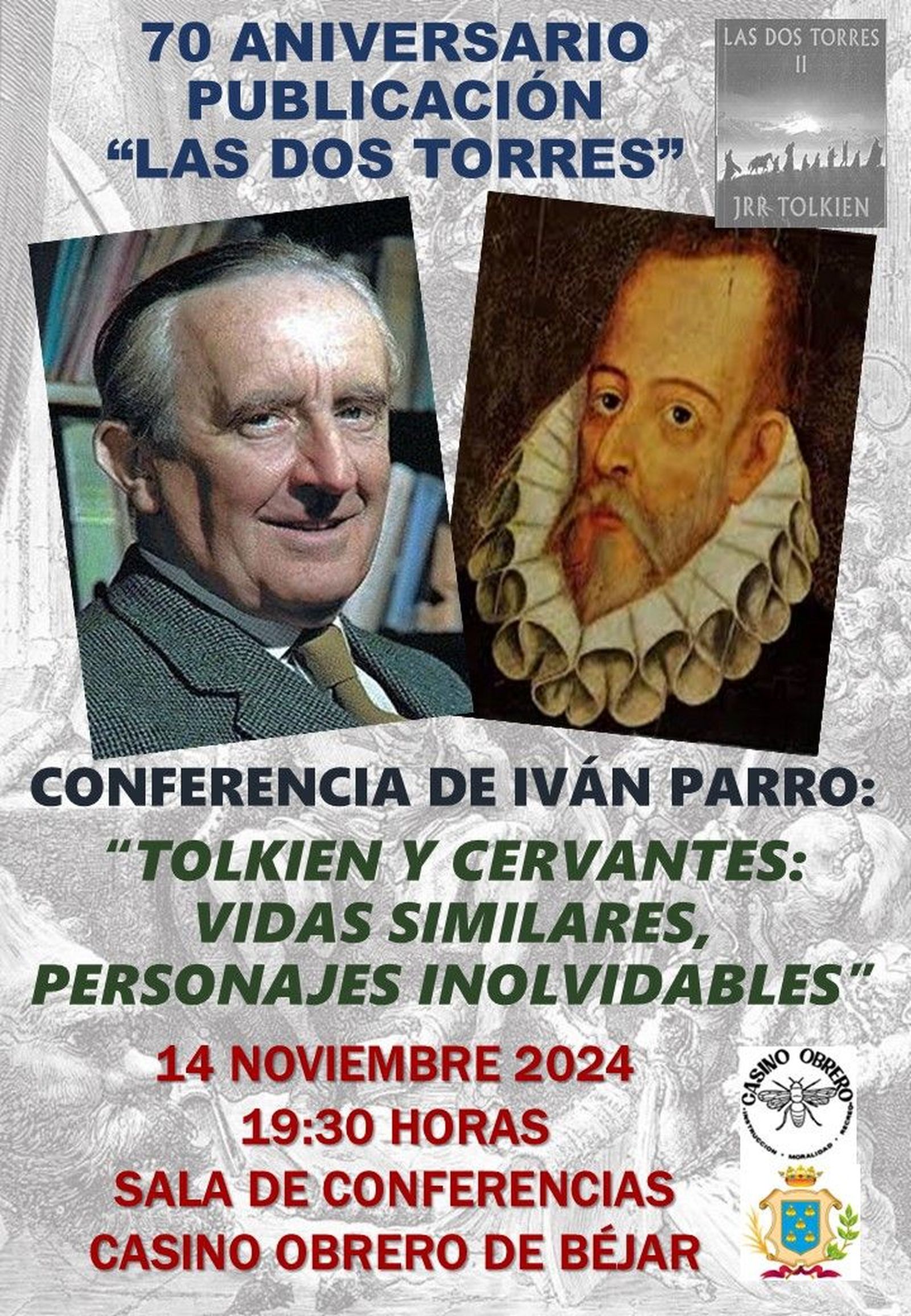 CARTEL CONFERENCIA TOLKIEN CASINO