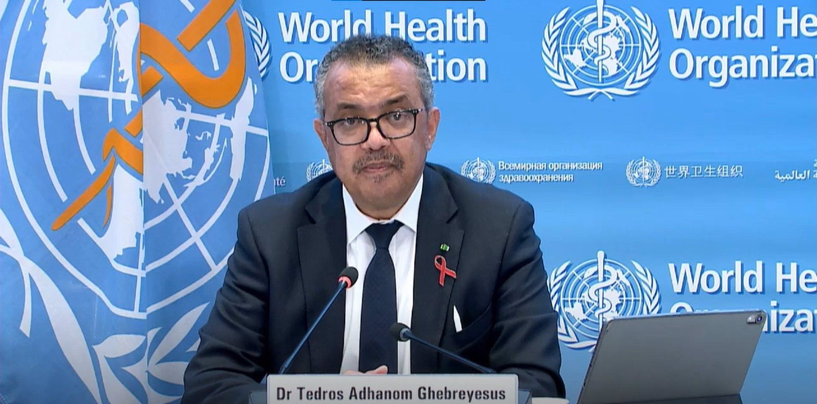 El director general de la Organización Mundial de la Salud (OMS), Tedros Adhanom Ghebreyesus