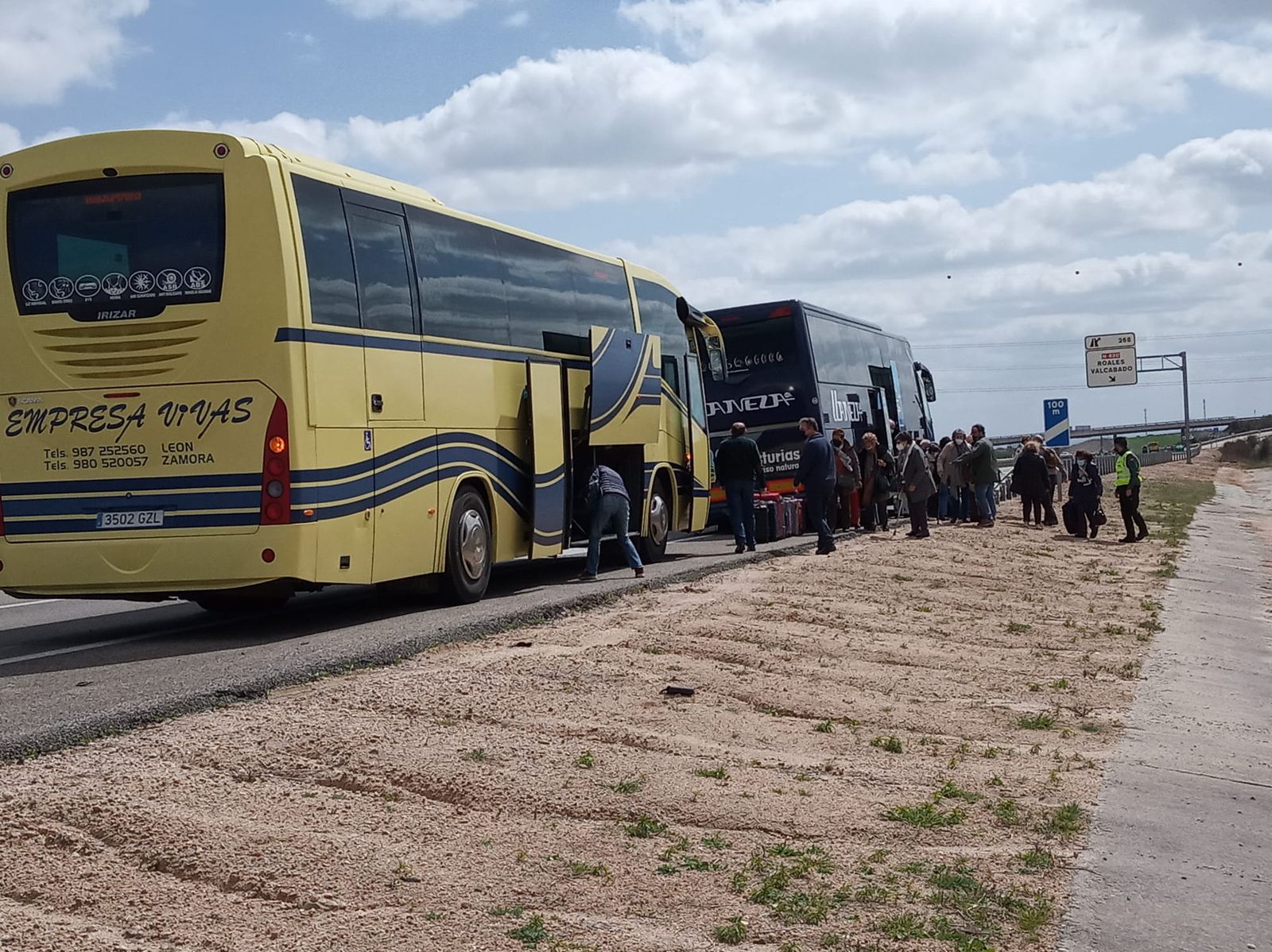 Imagen del transbordo de pasajeros