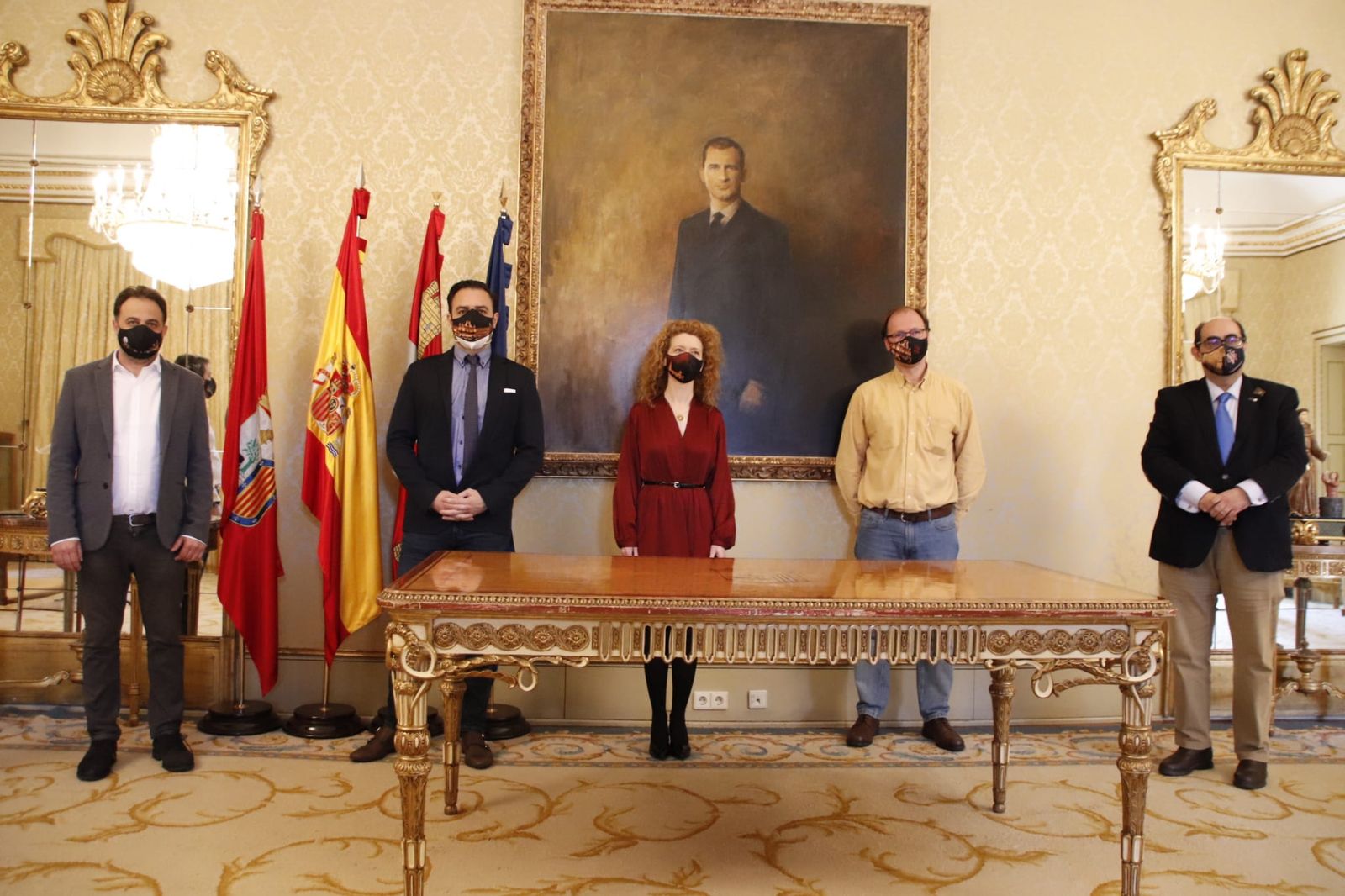 Firma del convenio en el Ayuntamiento de Salamanca