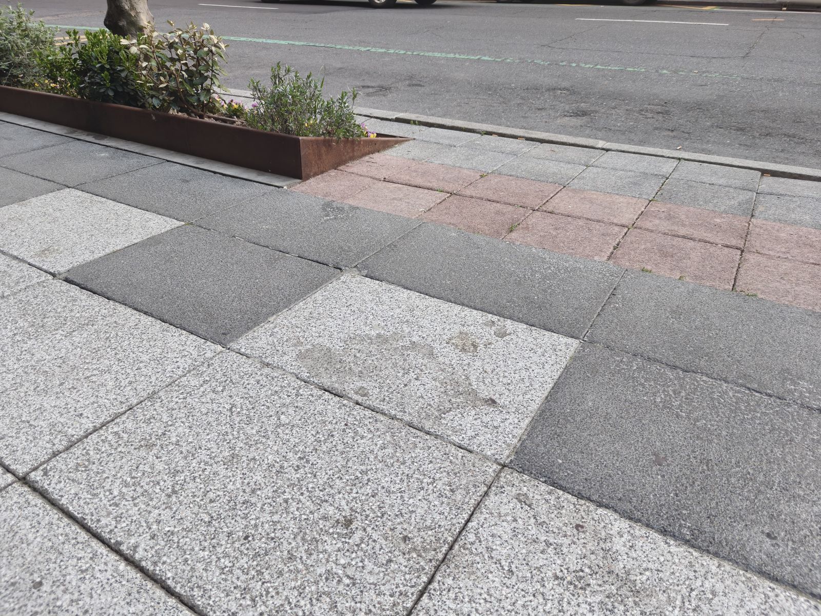 Suciedad en el paseo de Torres Villarroel tras el paso de los bomberos de Salamanca