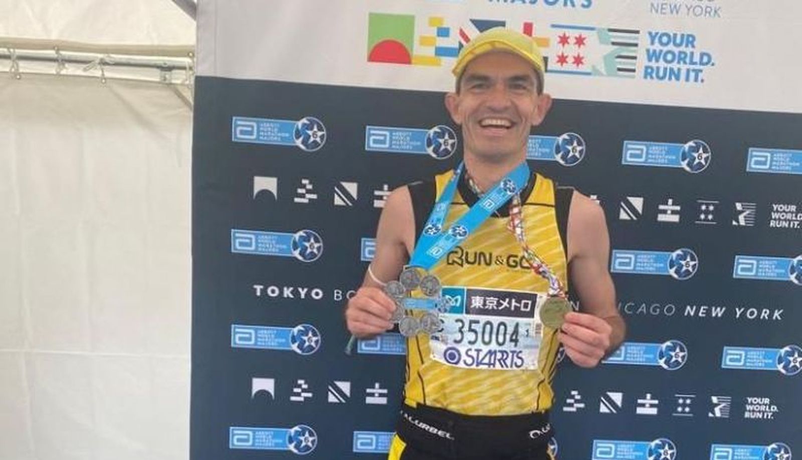 Julio César en el Maratón de Tokio 2023