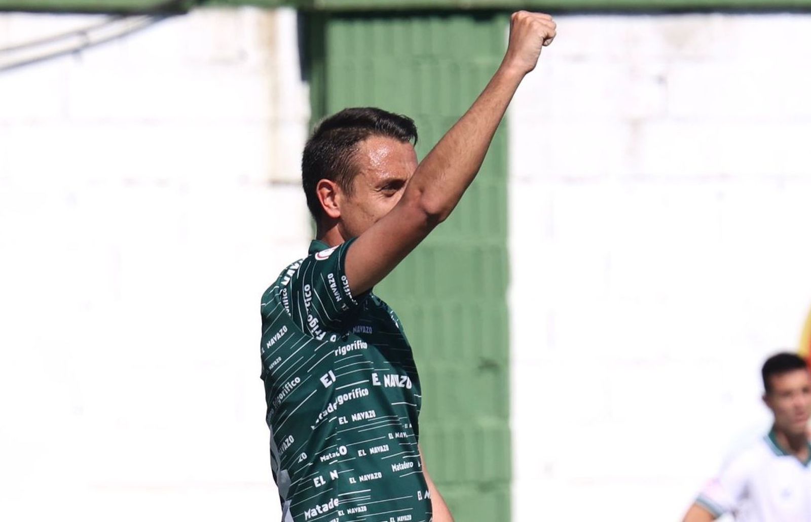 Garban celebra un gol ante el Coruxo | FOTO CD GUIJUELO